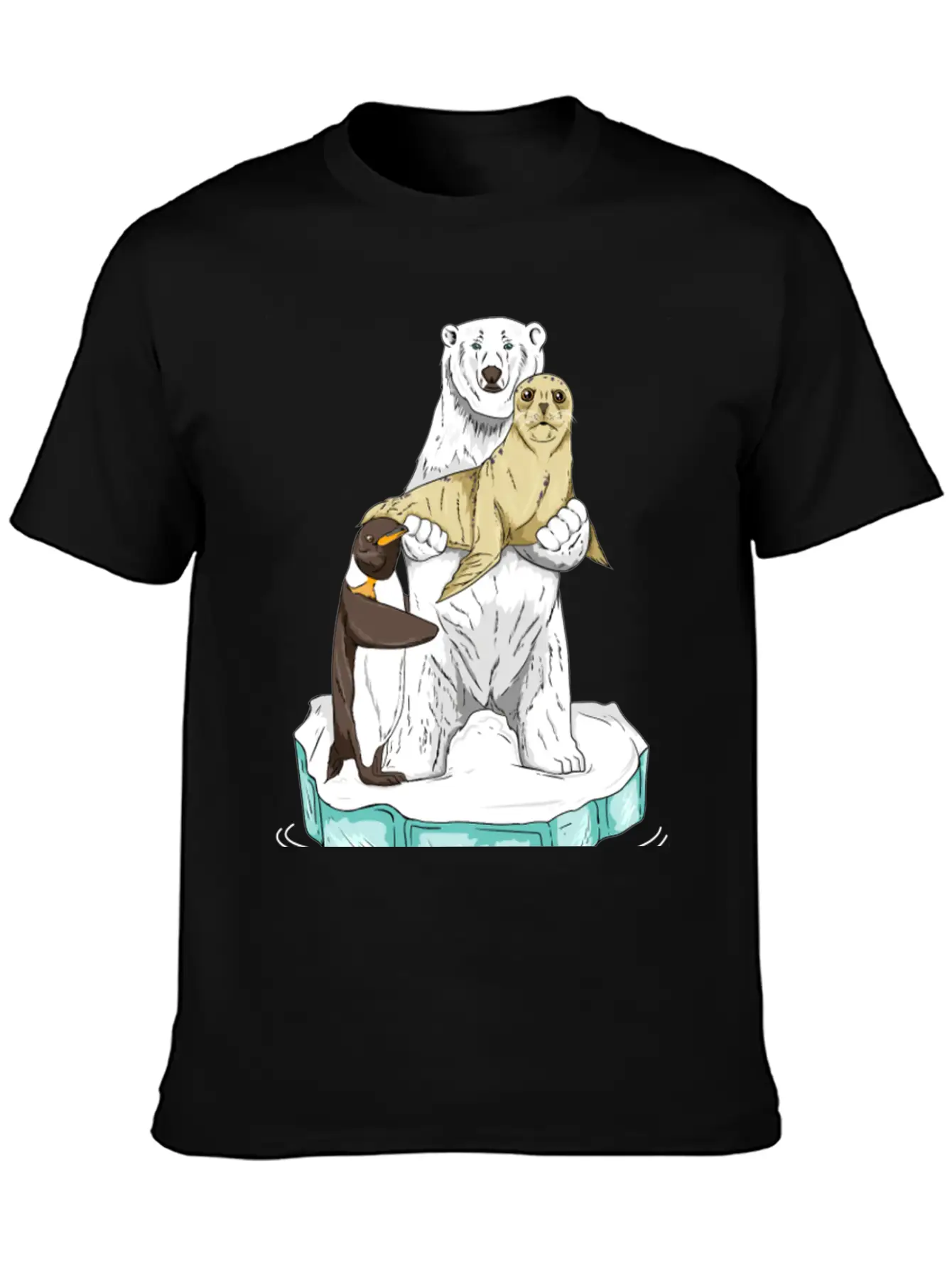 Meltdown In Progress Global Warming Bear Climate Unisex Casual T-Shirt – Clean Design For Daily Comfort