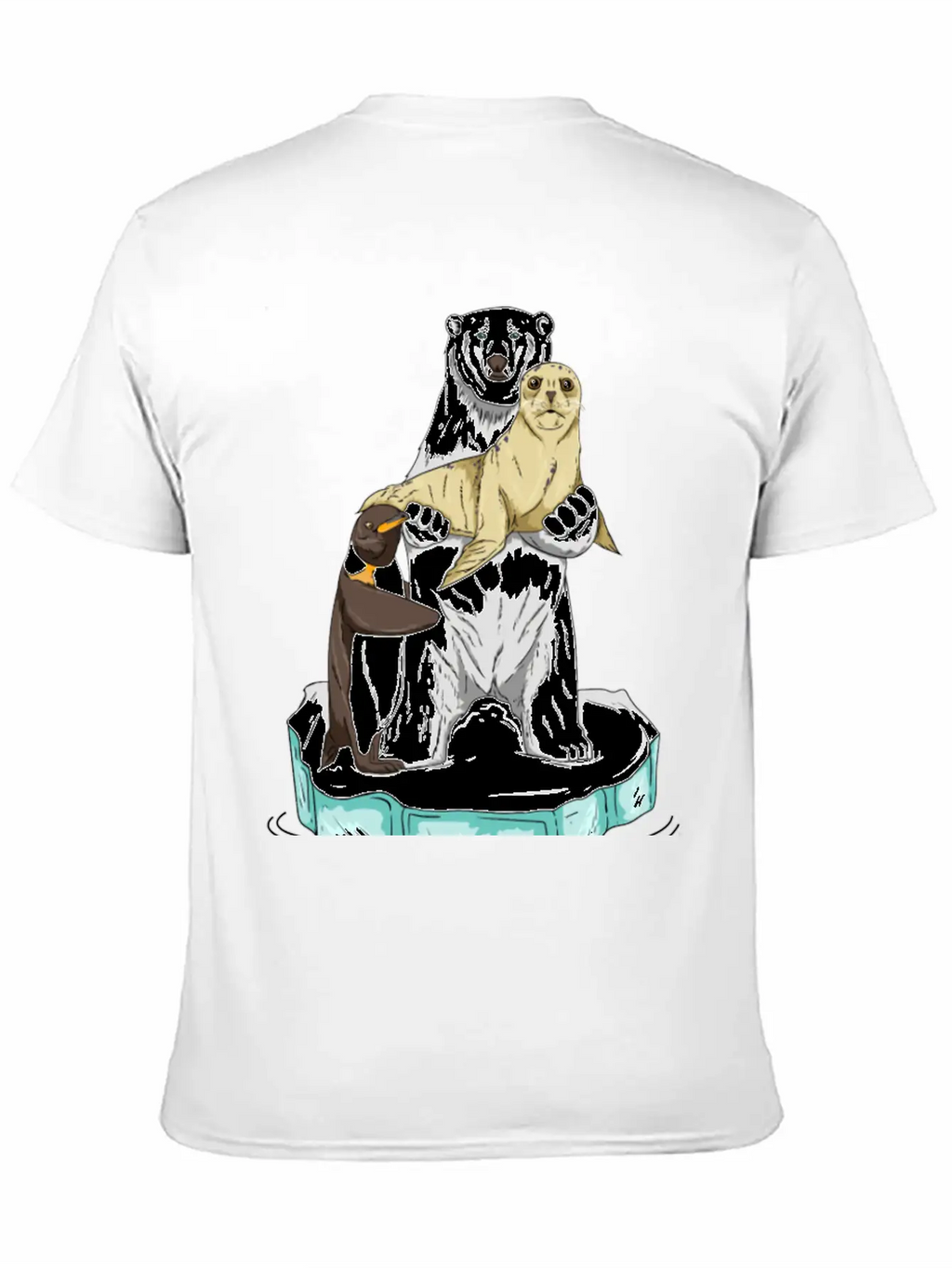 Meltdown In Progress Global Warming Bear Climate Unisex Casual T-Shirt – Clean Design For Daily Comfort