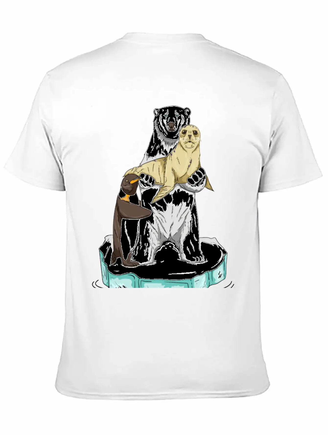 Meltdown In Progress Global Warming Bear Climate Unisex Casual T-Shirt – Clean Design For Daily Comfort
