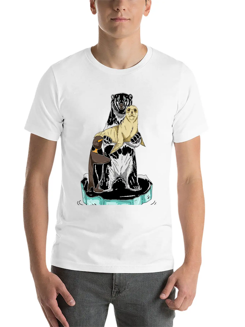 Meltdown In Progress Global Warming Bear Climate Unisex Casual T-Shirt – Clean Design For Daily Comfort