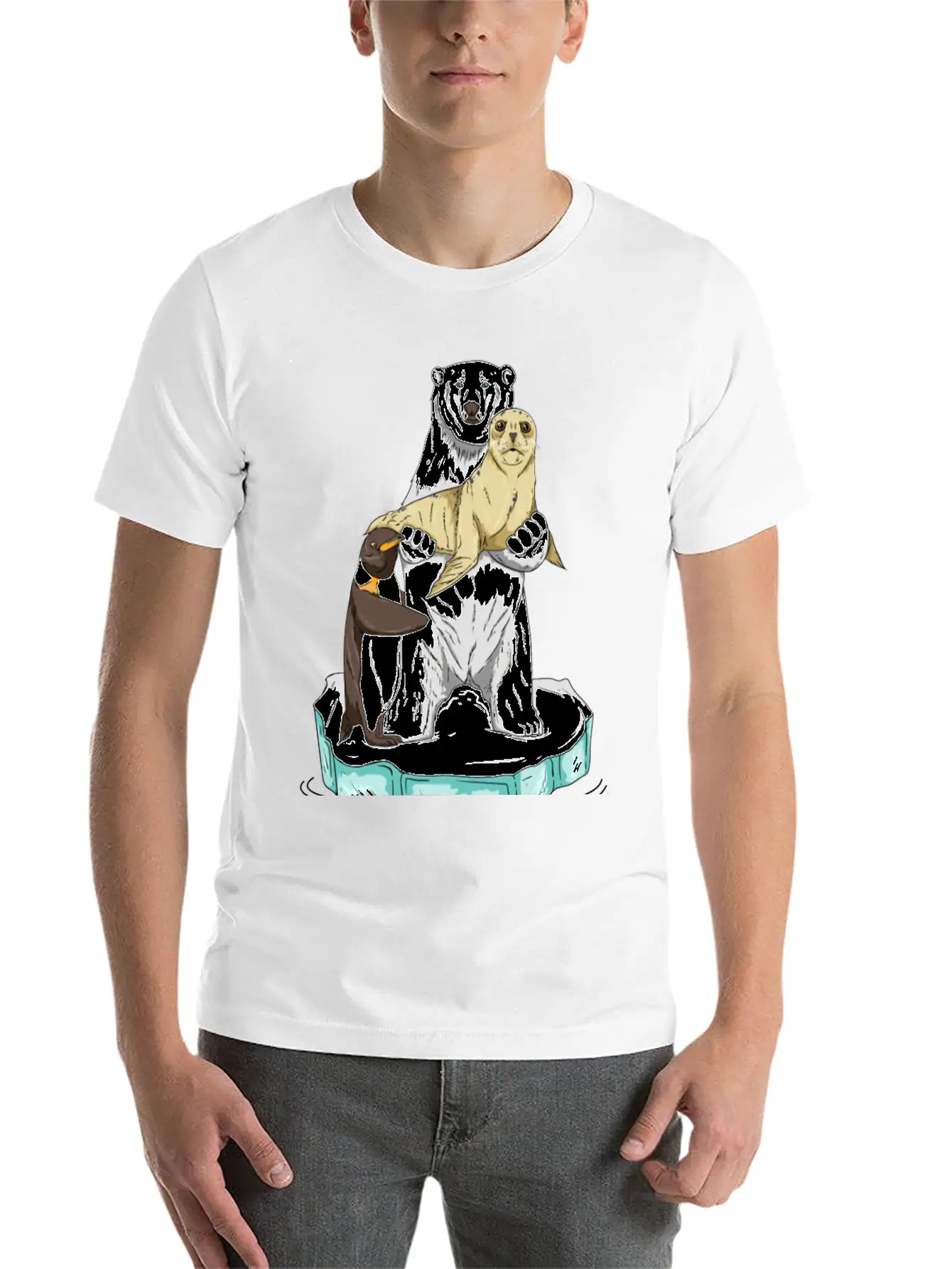 Meltdown In Progress Global Warming Bear Climate Unisex Casual T-Shirt – Clean Design For Daily Comfort