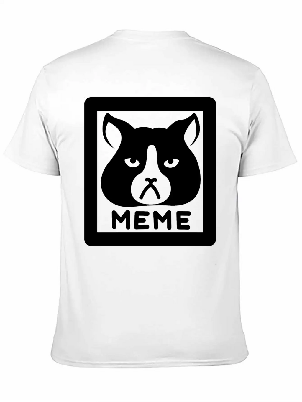 Meme Cat Breathable Graphic T-Shirt – Perfect For Casual Days