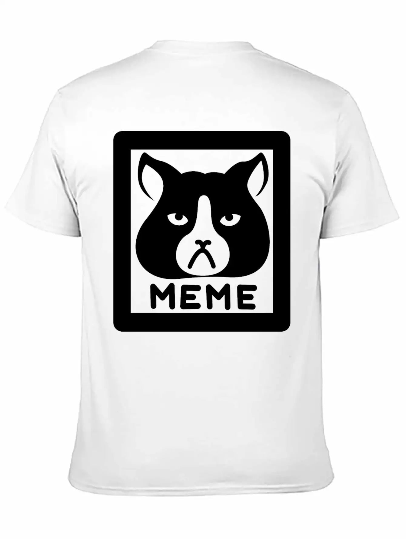 Meme Cat Breathable Graphic T-Shirt – Perfect For Casual Days