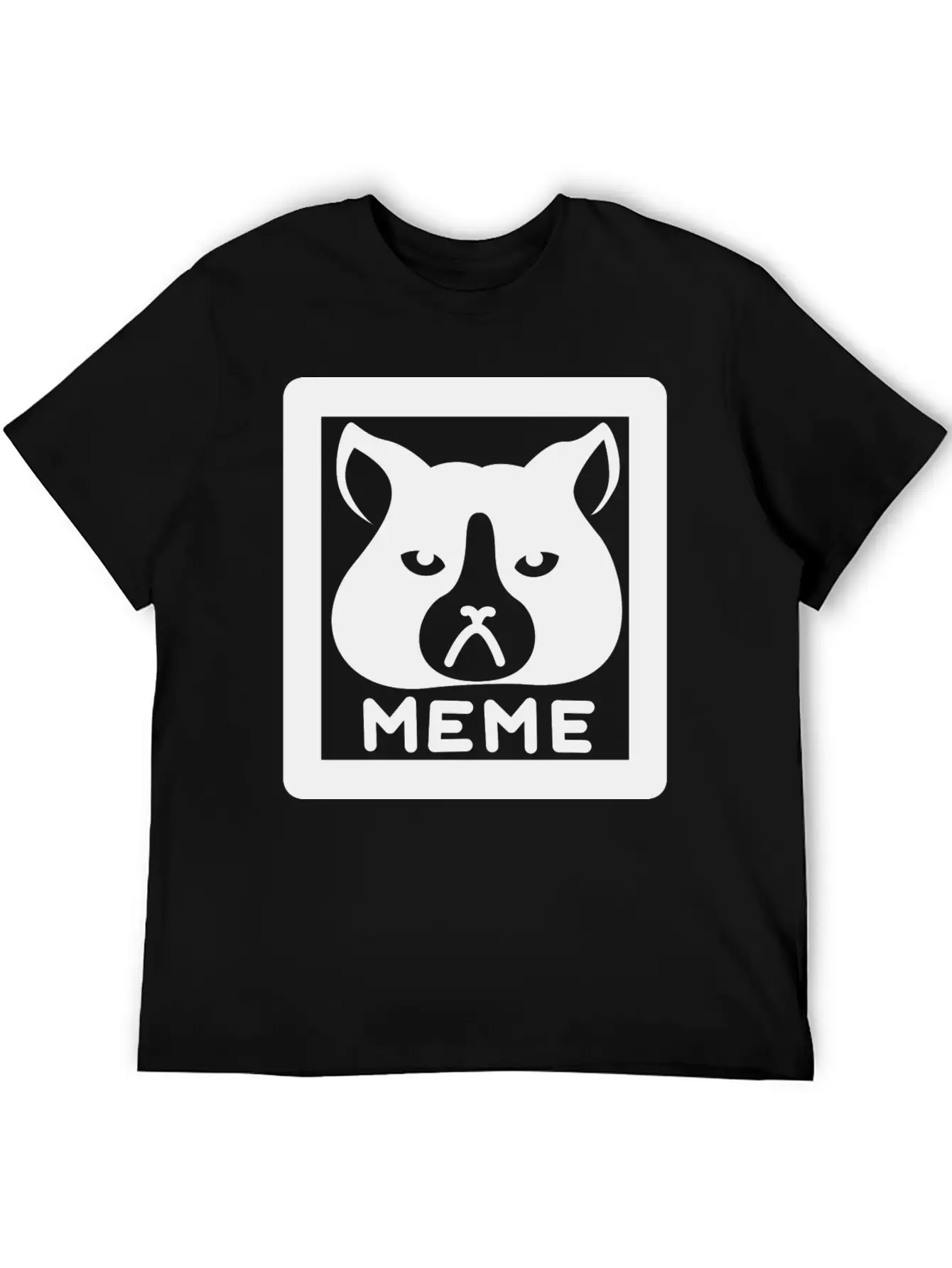 Meme Cat Breathable Graphic T-Shirt – Perfect For Casual Days