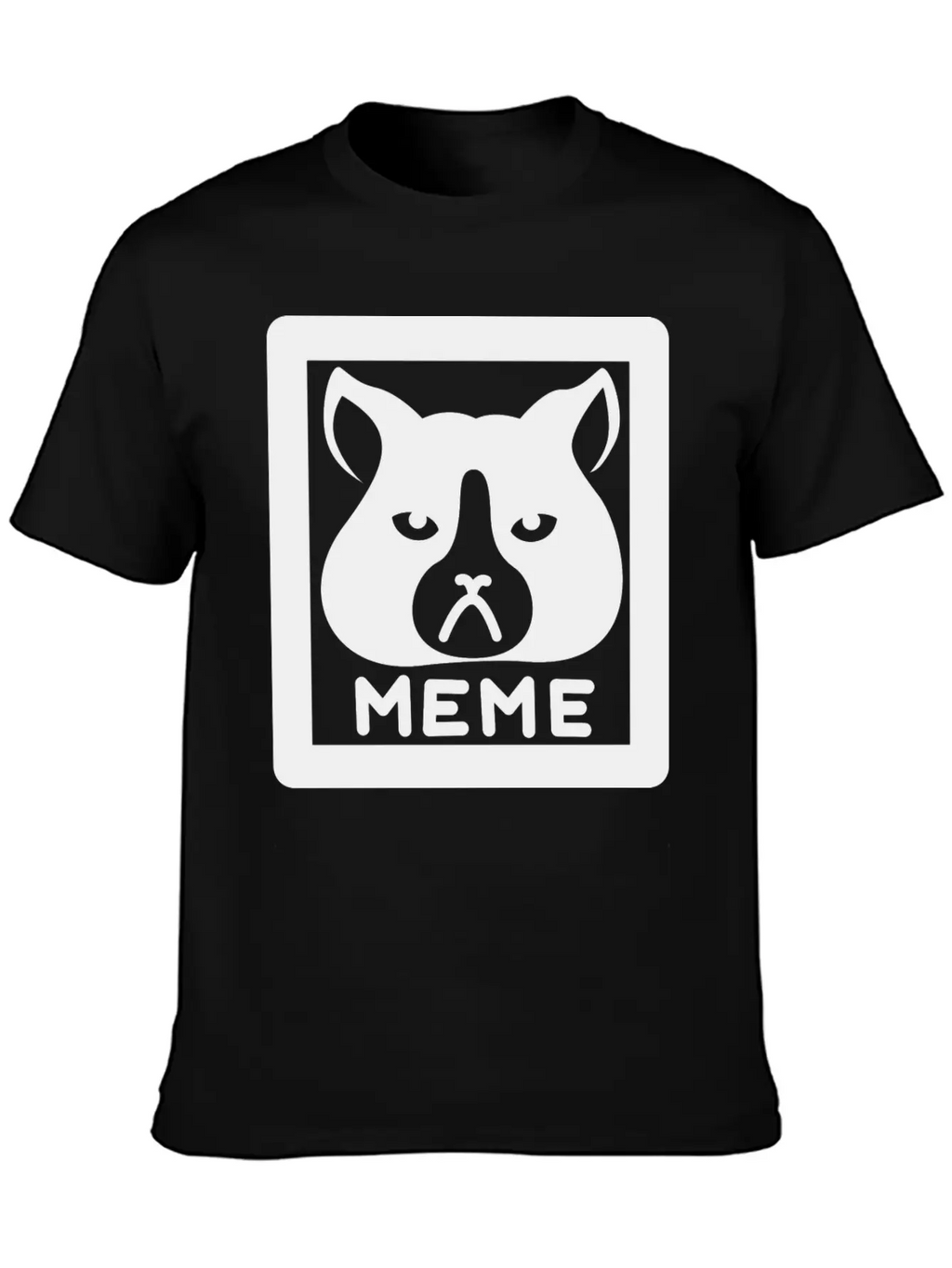 Meme Cat Breathable Graphic T-Shirt – Perfect For Casual Days