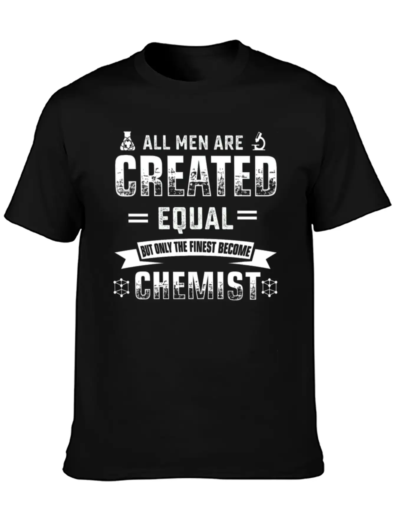 Men Are Created Equal Chemist Tshirt Timeless Short Sleeve Tee – Comfy And Minimalist Design