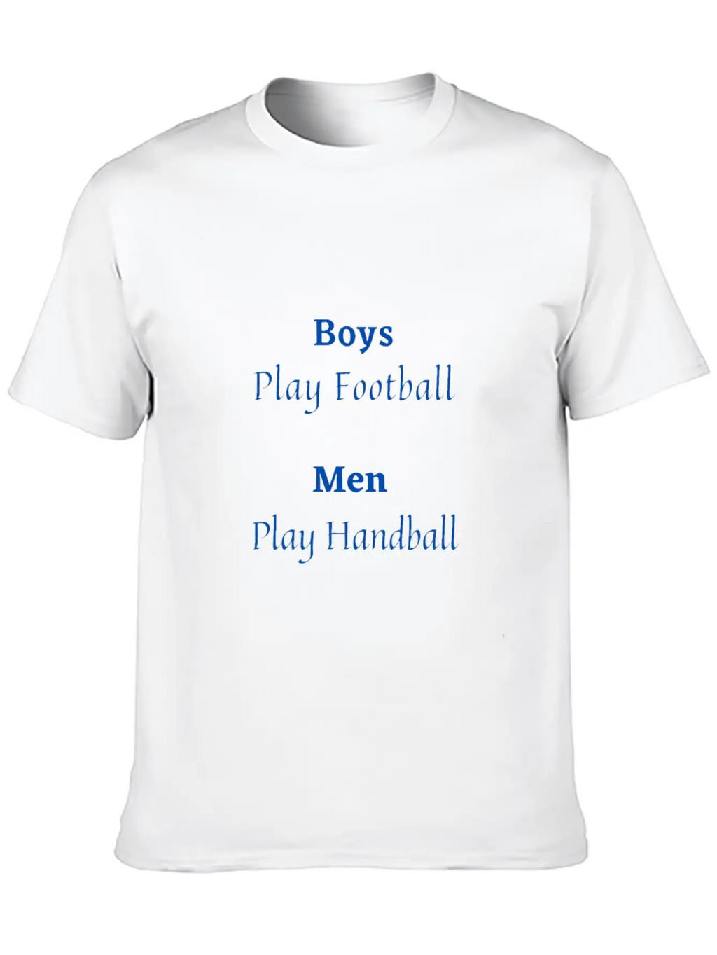 Men Play Handball Relaxed Everyday Tee – Lightweight And Durable Cotton