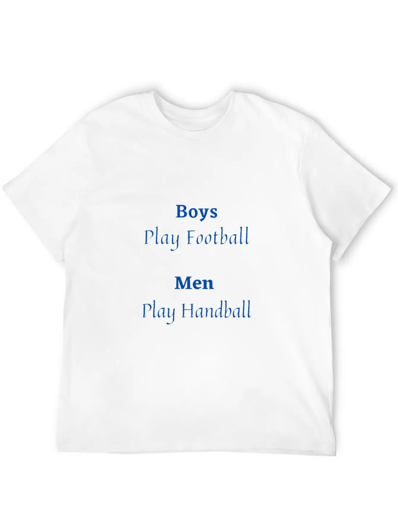 Men Play Handball Relaxed Everyday Tee – Lightweight And Durable Cotton