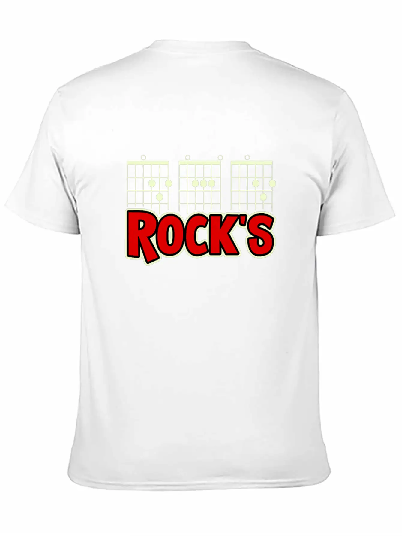 Mens Guitarist Birthday Guitar Chords "DAD Rock's" Basic Graphic T-Shirt – Daily Comfort In Soft Cotton