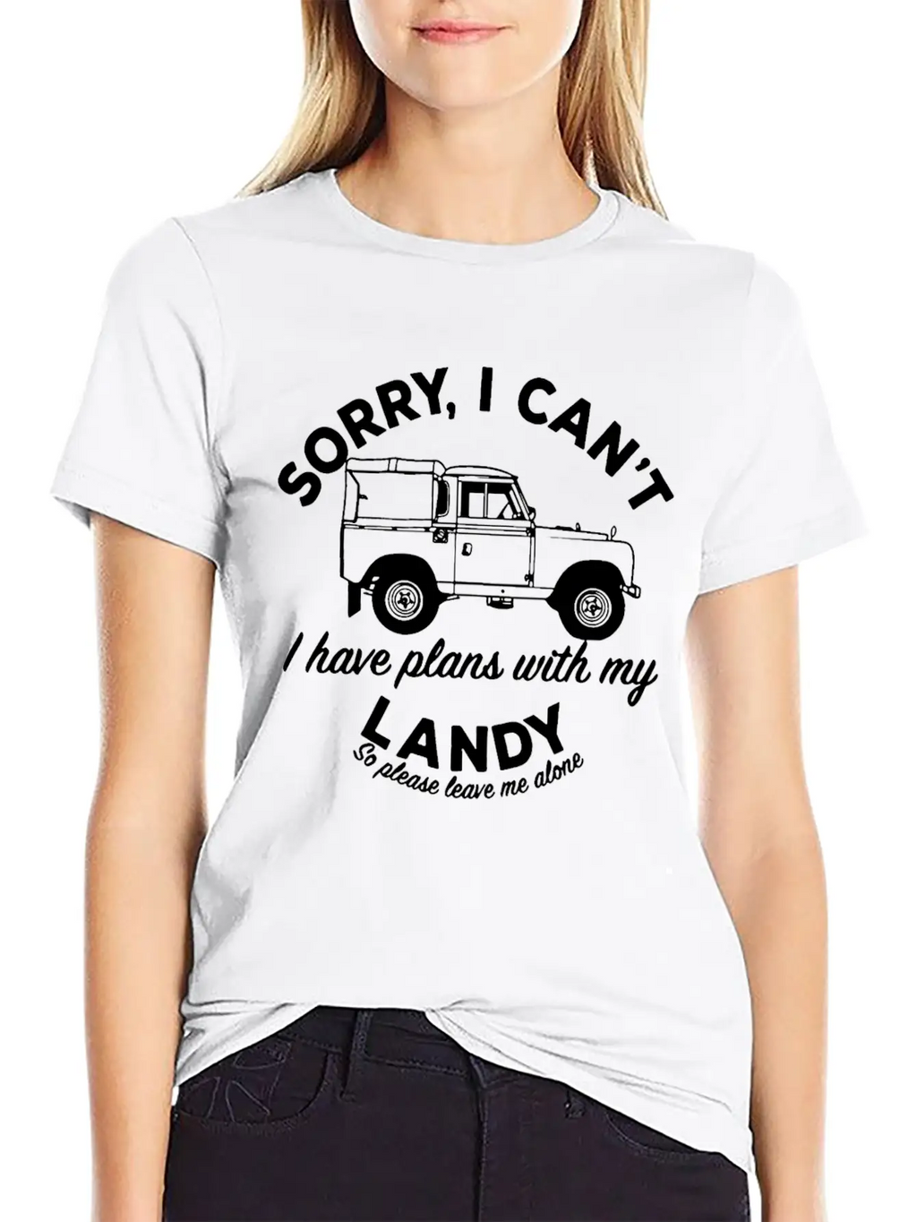 Mens Sorry I Can't Plans With My Landy Breathable Graphic T-Shirt – Perfect For Casual Days