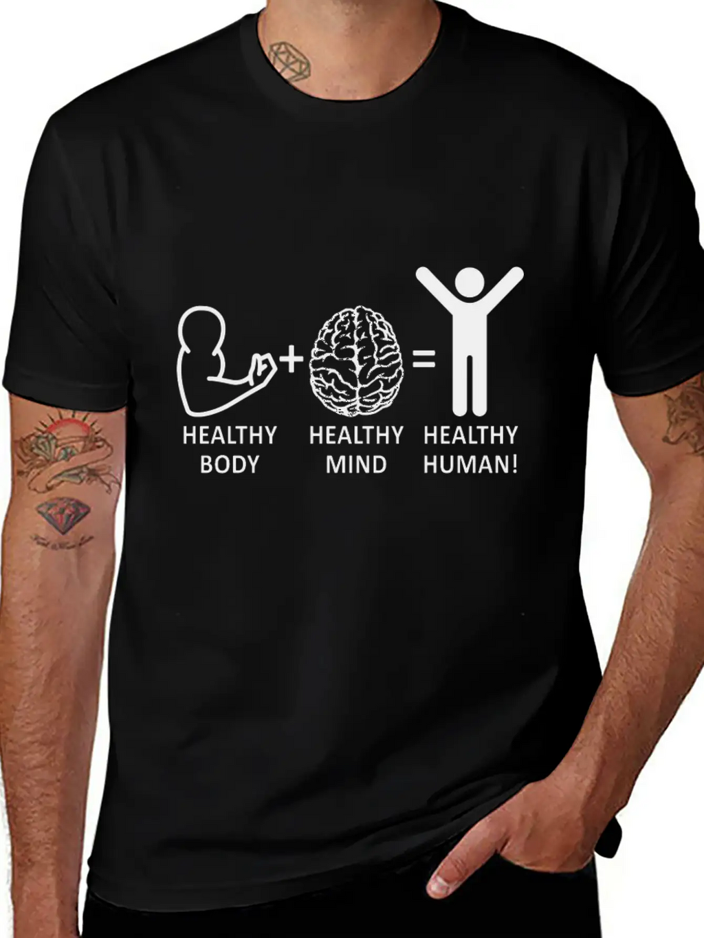 Mental Health Awareness Healthy Body Healthy Mind Relaxed Everyday Tee – Lightweight And Durable Cotton