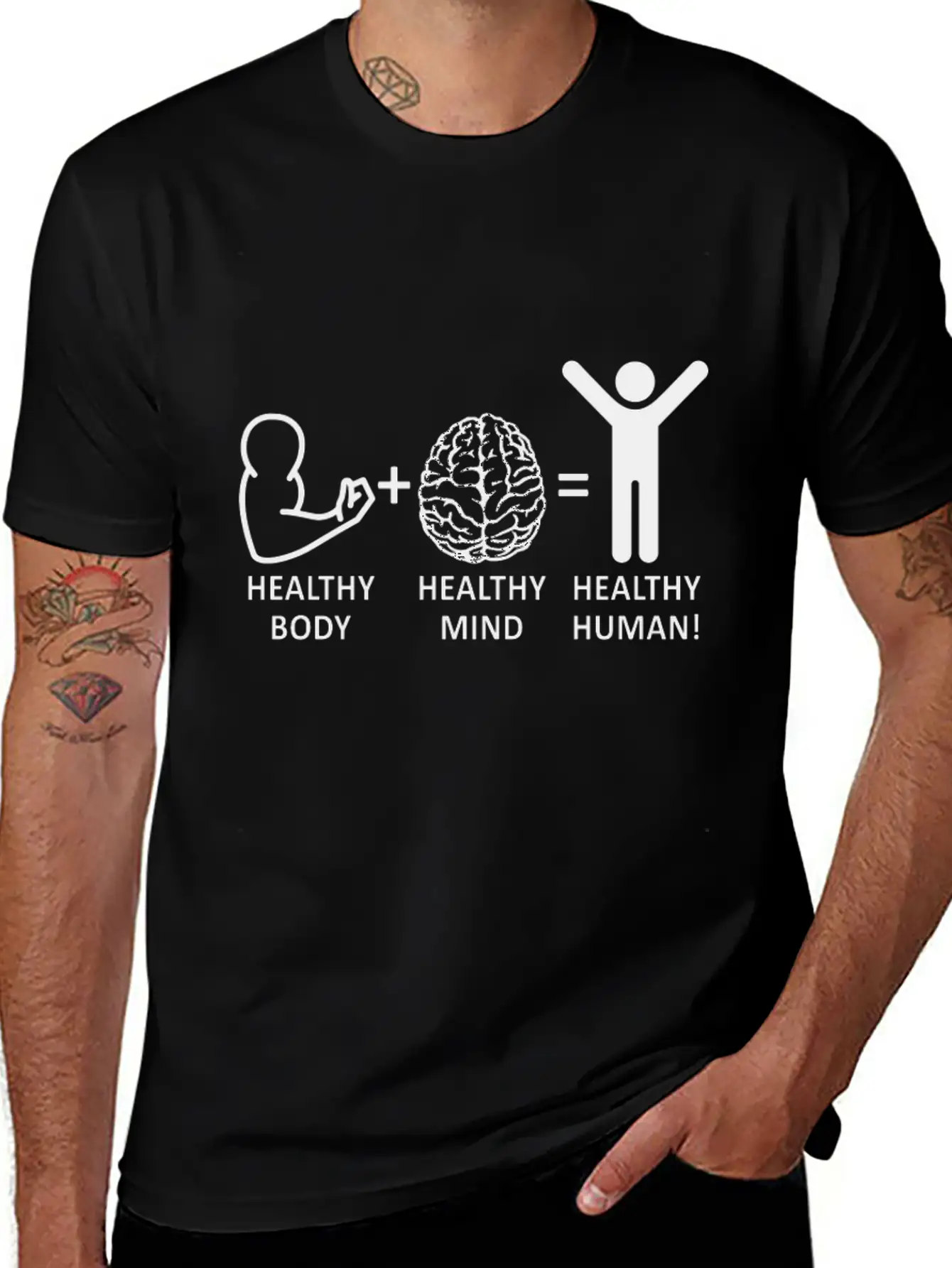 Mental Health Awareness Healthy Body Healthy Mind Relaxed Everyday Tee – Lightweight And Durable Cotton
