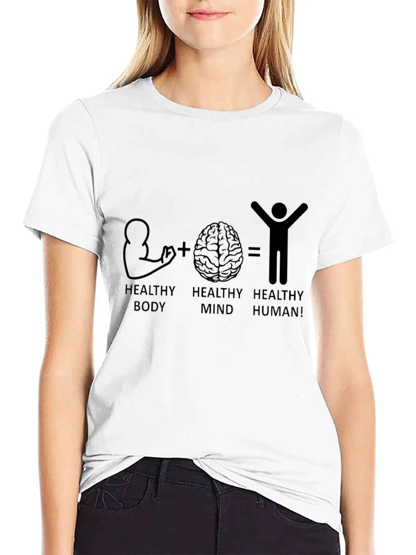 Mental Health Awareness Healthy Body Healthy Mind Relaxed Everyday Tee – Lightweight And Durable Cotton