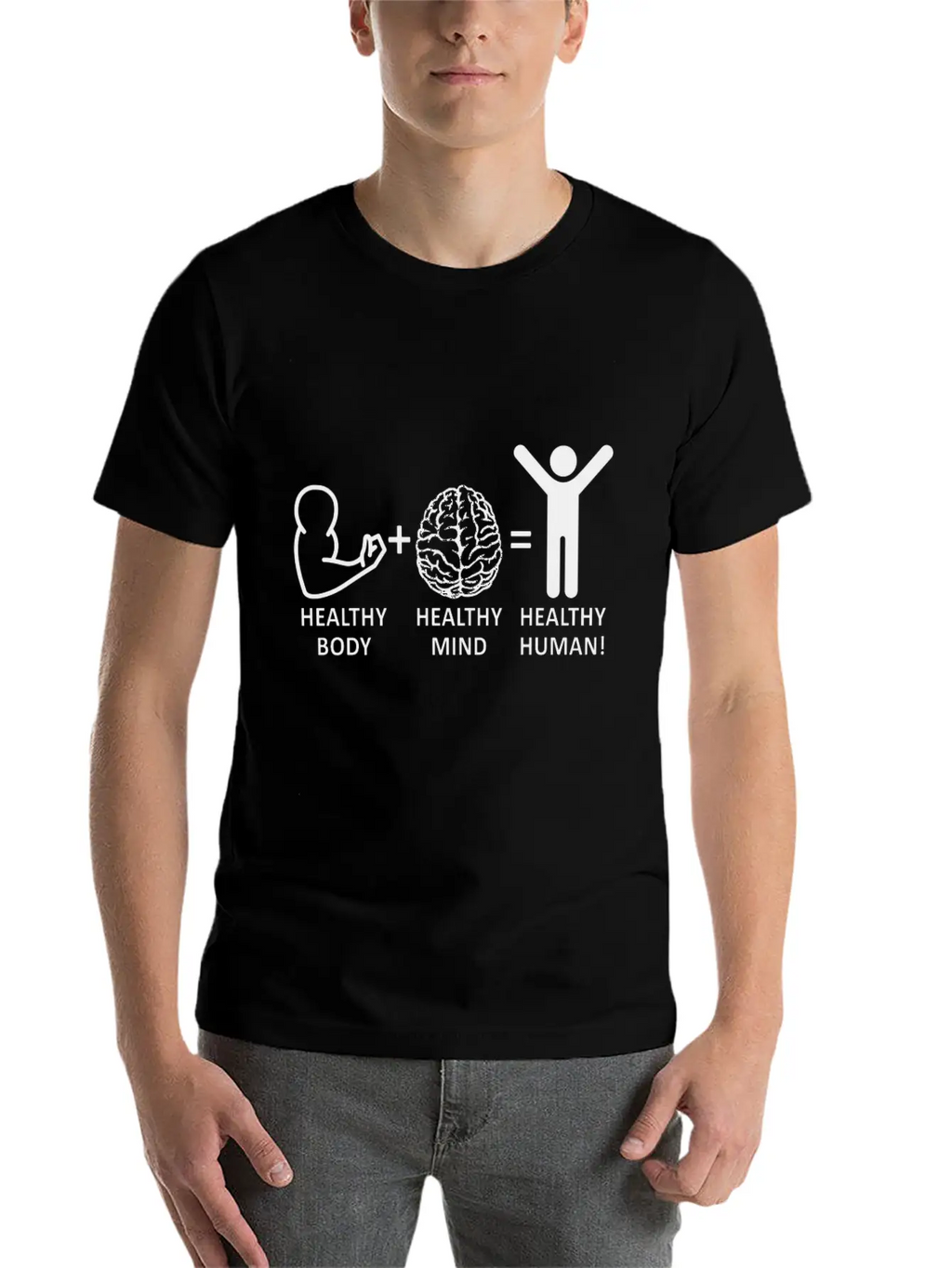 Mental Health Awareness Healthy Body Healthy Mind Relaxed Everyday Tee – Lightweight And Durable Cotton