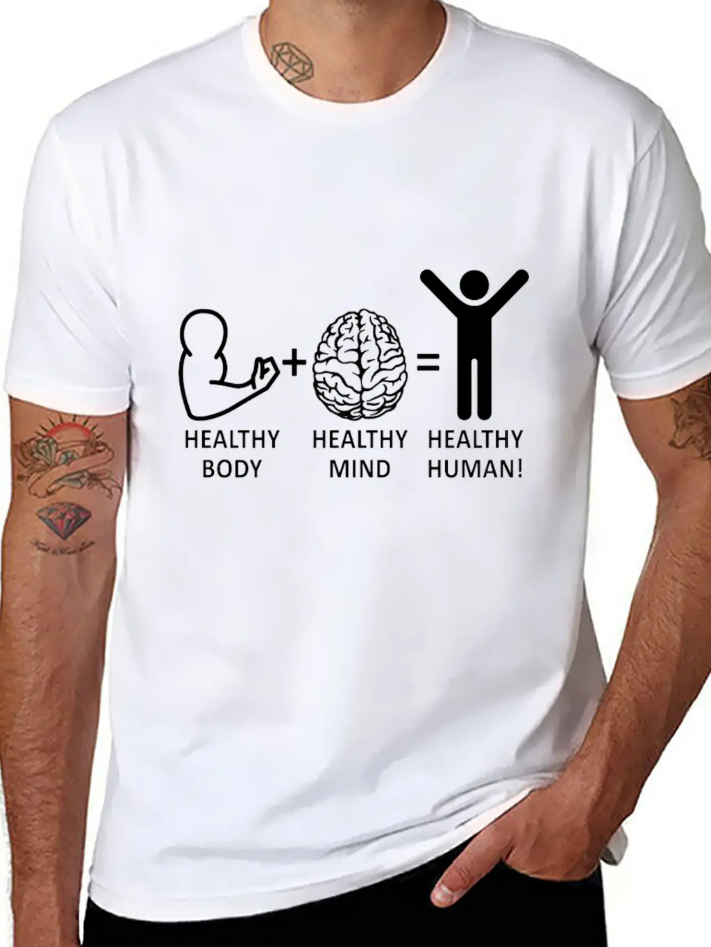 Mental Health Awareness Healthy Body Healthy Mind Relaxed Everyday Tee – Lightweight And Durable Cotton