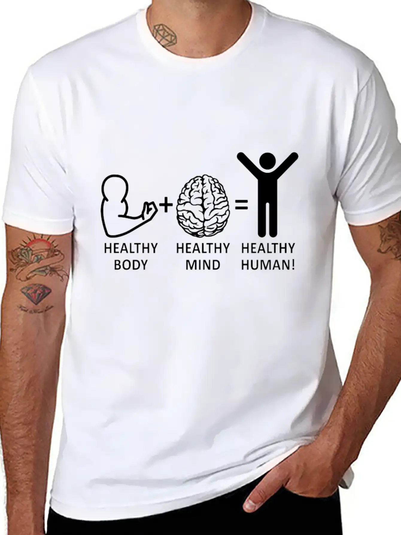 Mental Health Awareness Healthy Body Healthy Mind Relaxed Everyday Tee – Lightweight And Durable Cotton
