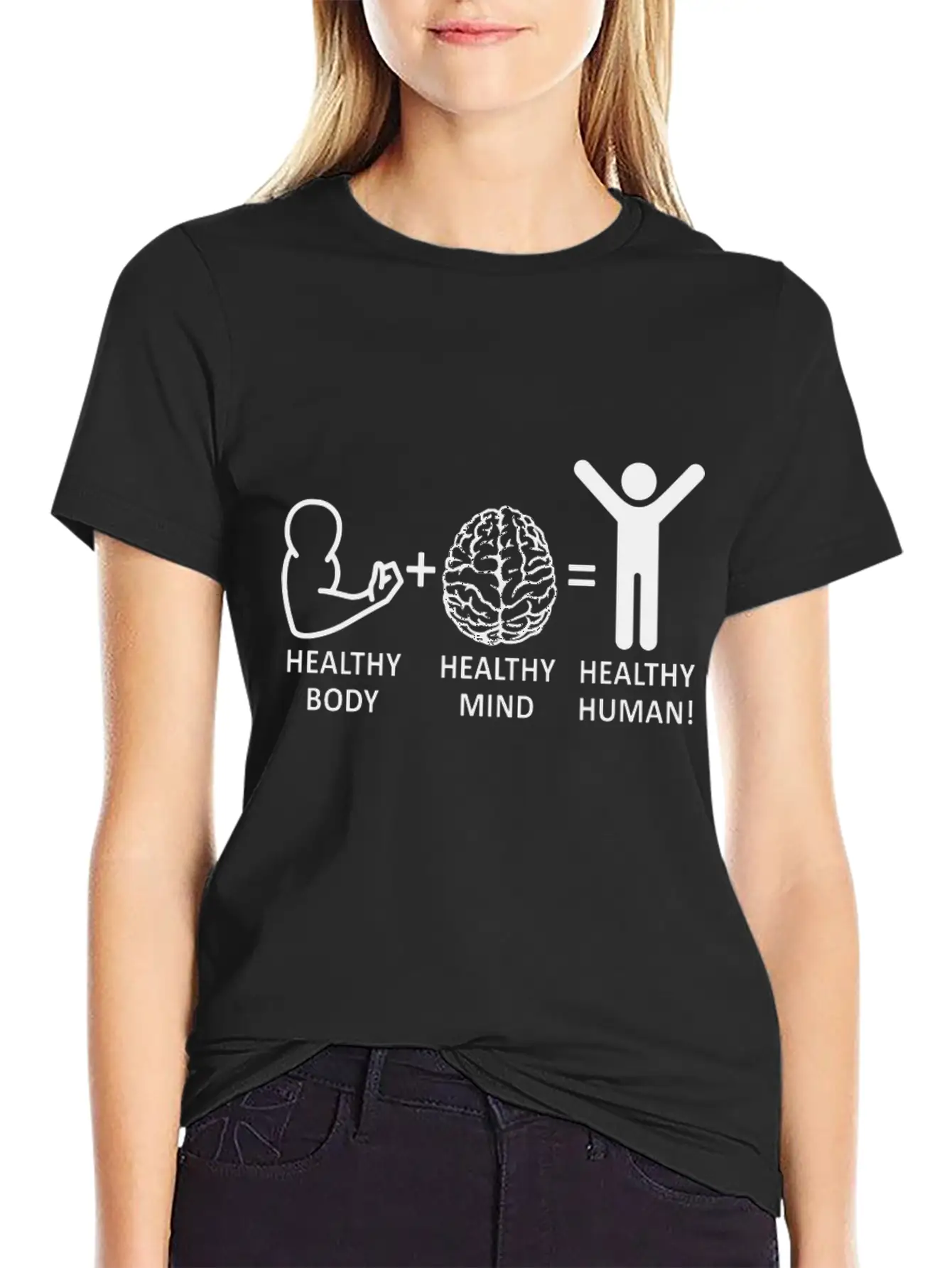 Mental Health Awareness Healthy Body Healthy Mind Relaxed Everyday Tee – Lightweight And Durable Cotton