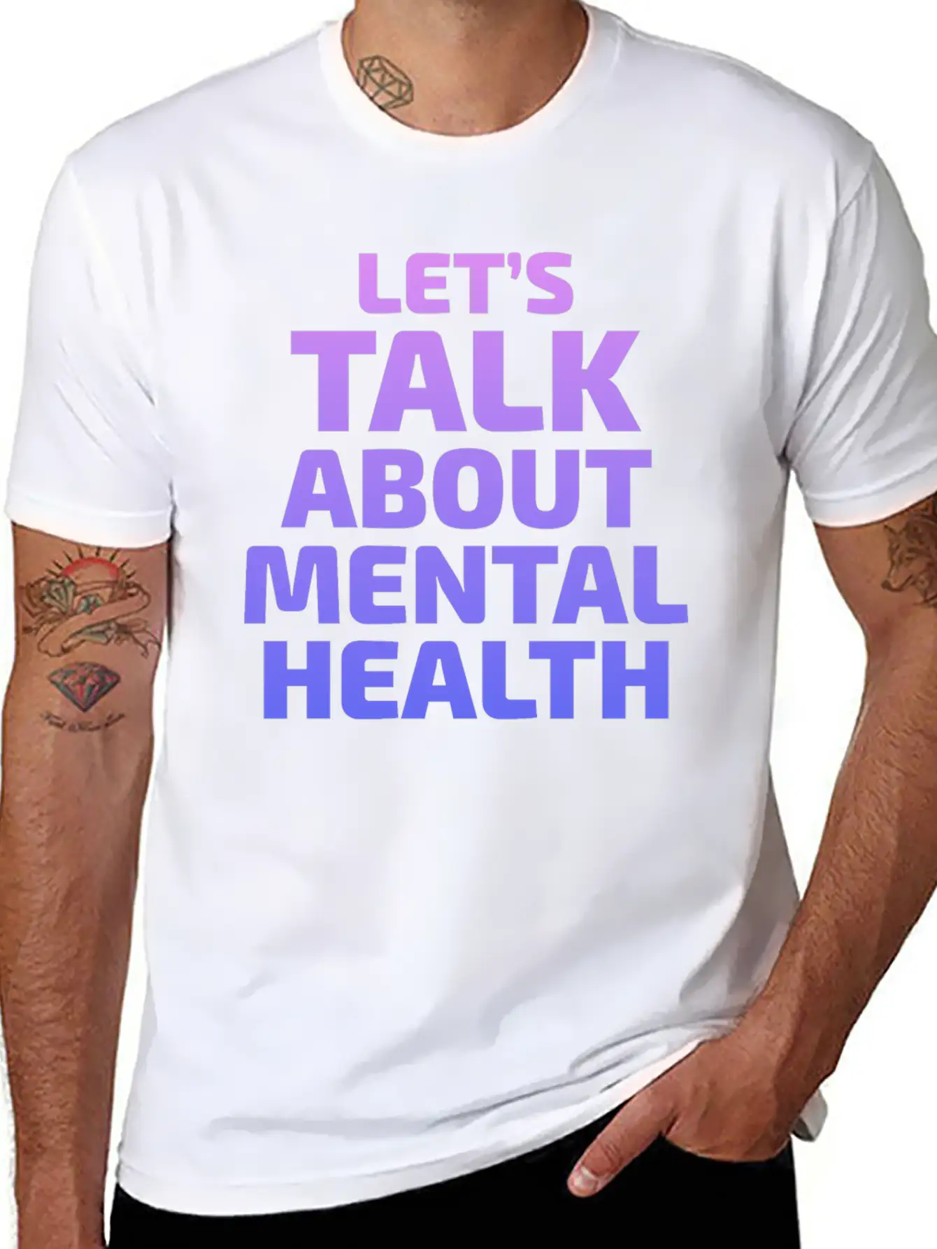 Mental Health Awareness Timeless Short Sleeve Tee – Comfy And Minimalist Design
