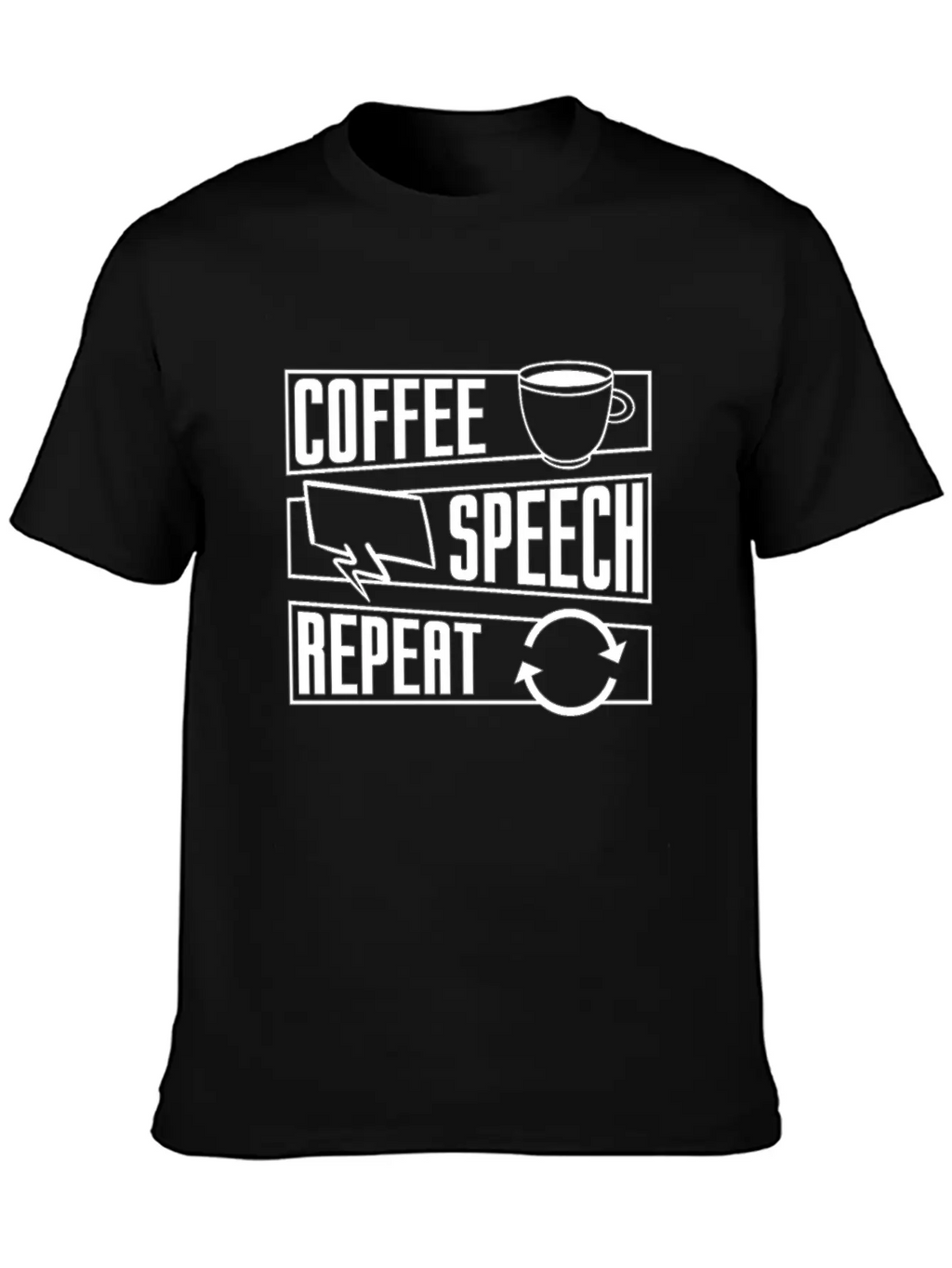 Mental Health Coffee Speech Repeat Anxie Anxiety Timeless Short Sleeve Tee – Comfy And Minimalist Design