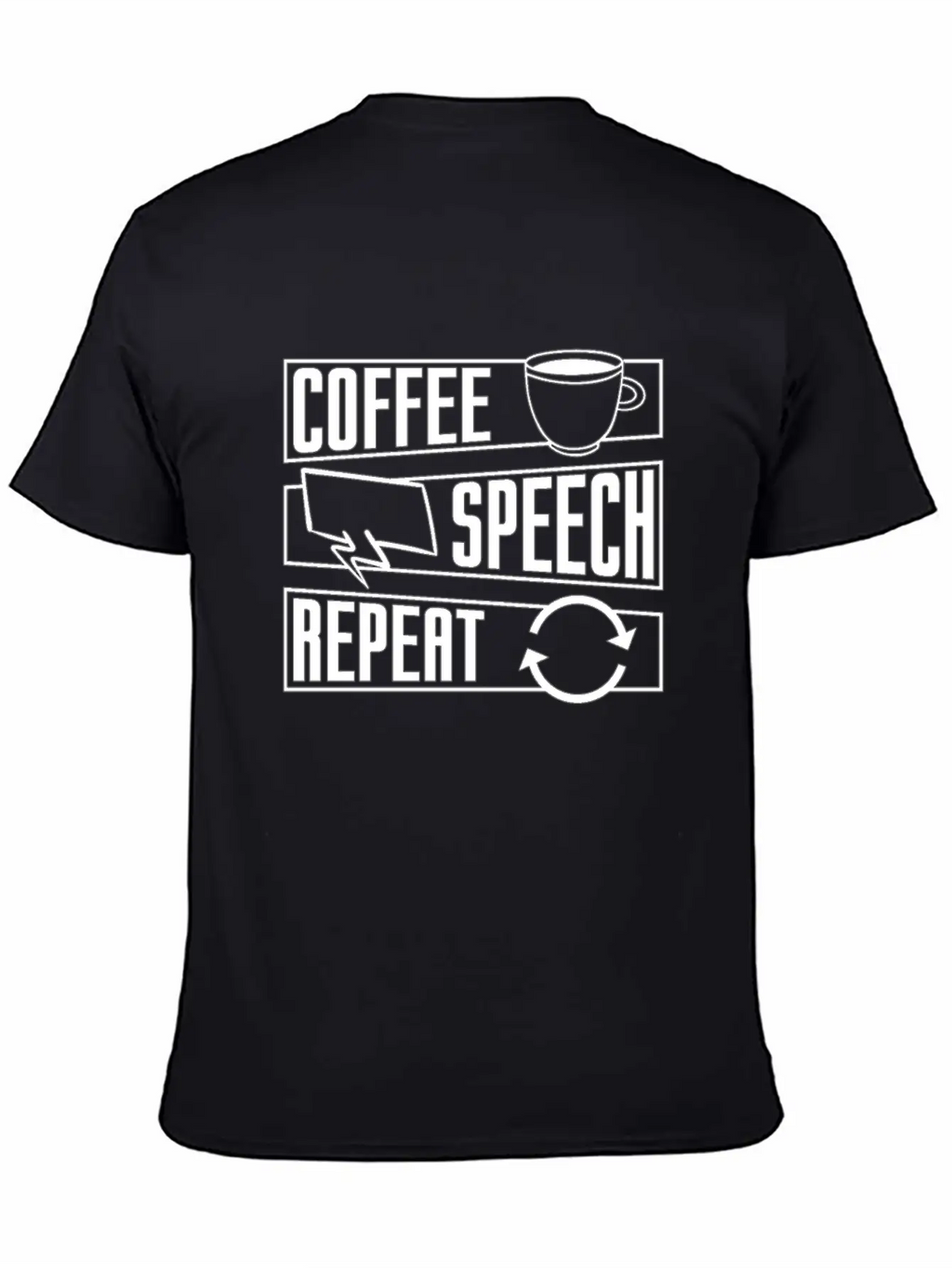 Mental Health Coffee Speech Repeat Anxie Anxiety Timeless Short Sleeve Tee – Comfy And Minimalist Design