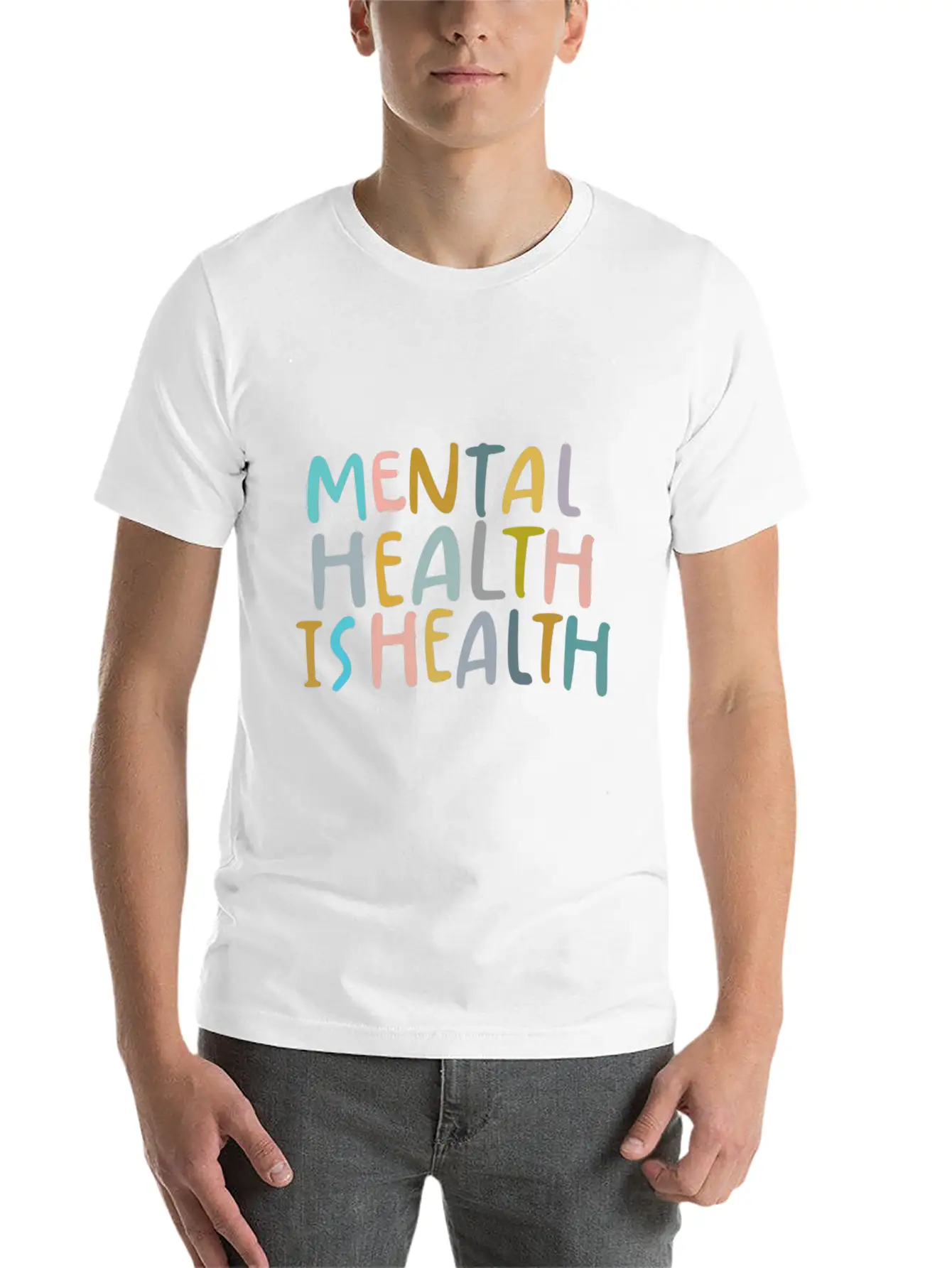 Mental Health Is Health Raise Awareness Of Mental Timeless Short Sleeve Tee – Comfy And Minimalist Design