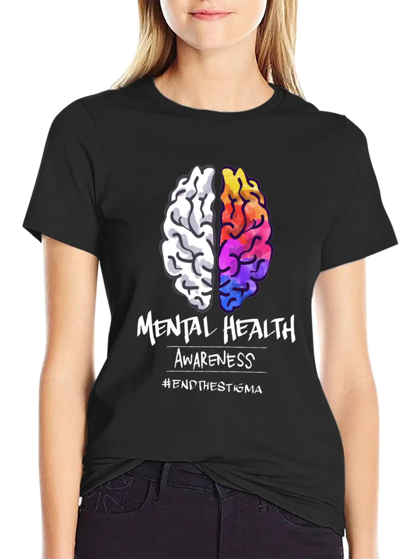 Mental Health Matters Awareness End The Stigma Relaxed Everyday Tee – Lightweight And Durable Cotton