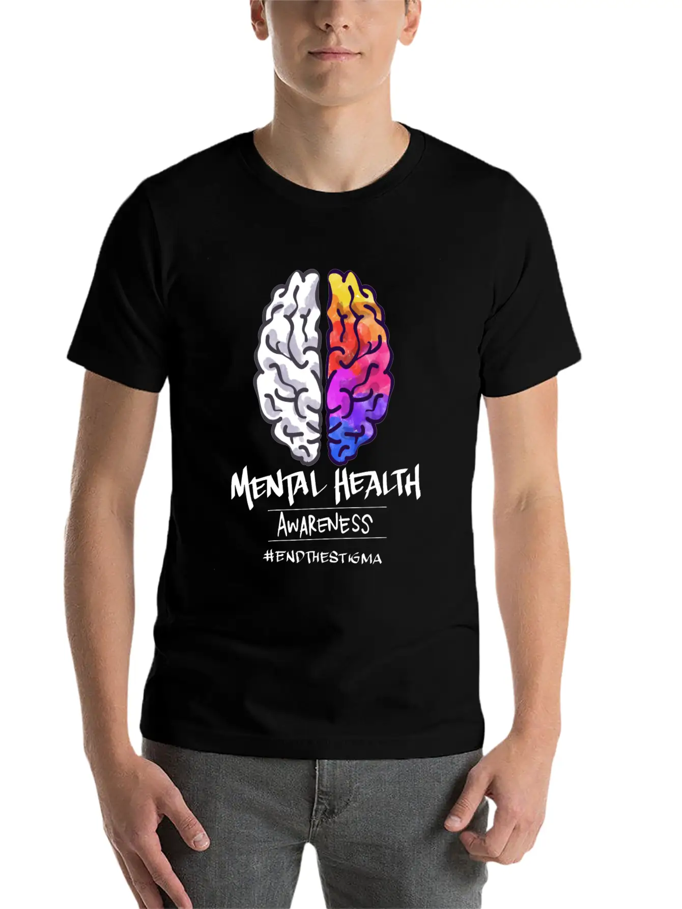 Mental Health Matters Awareness End The Stigma Relaxed Everyday Tee – Lightweight And Durable Cotton