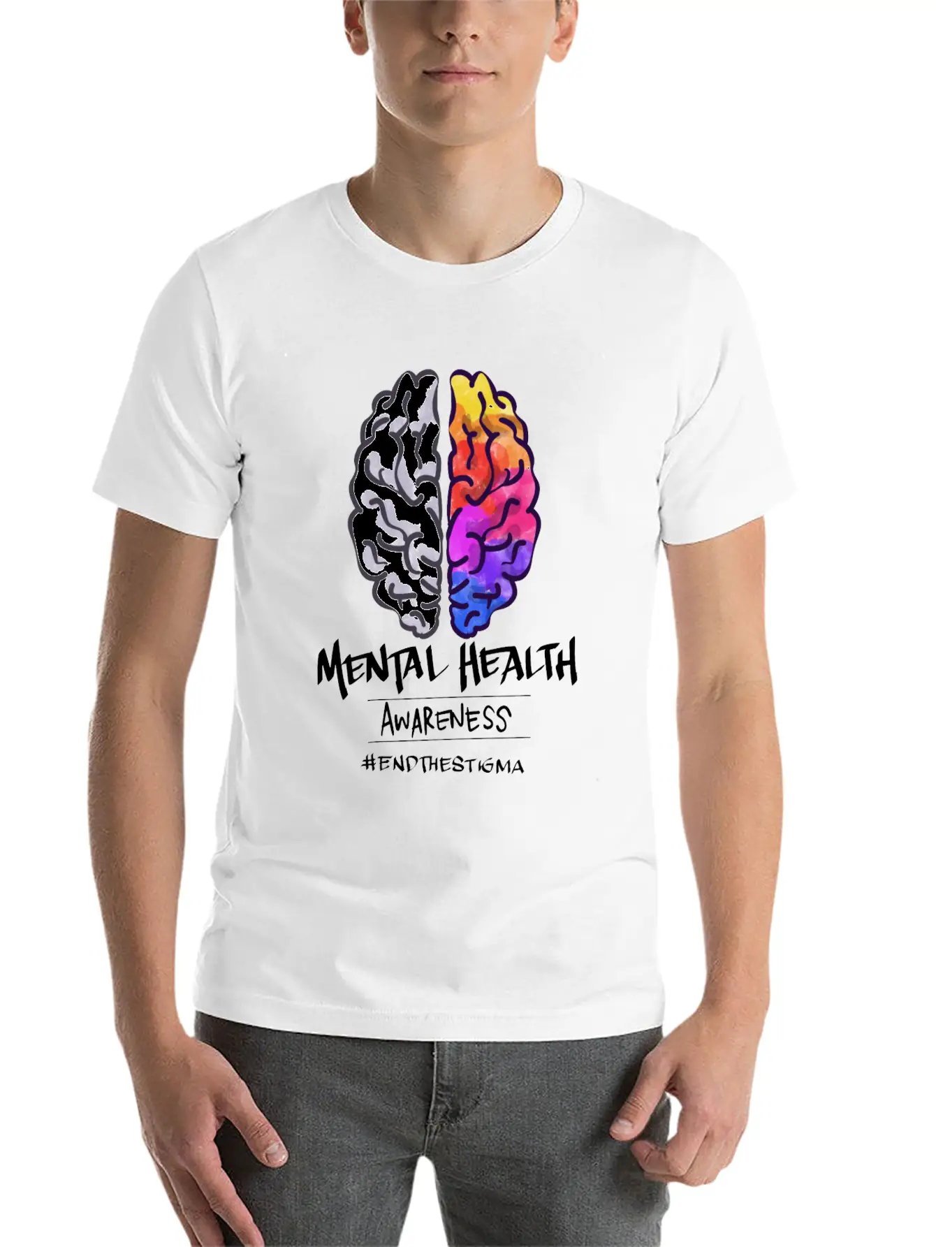 Mental Health Matters Awareness End The Stigma Relaxed Everyday Tee – Lightweight And Durable Cotton