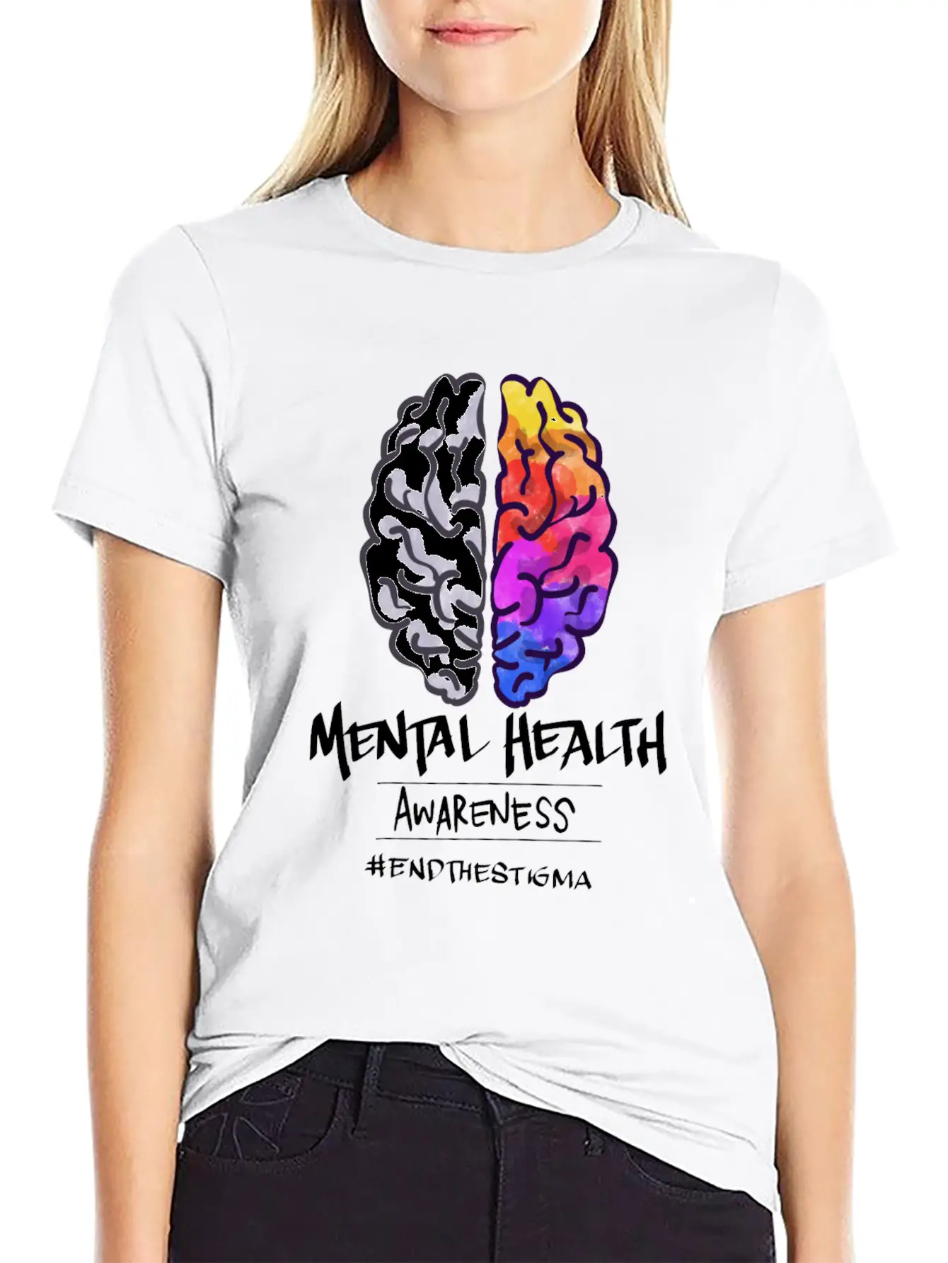 Mental Health Matters Awareness End The Stigma Relaxed Everyday Tee – Lightweight And Durable Cotton