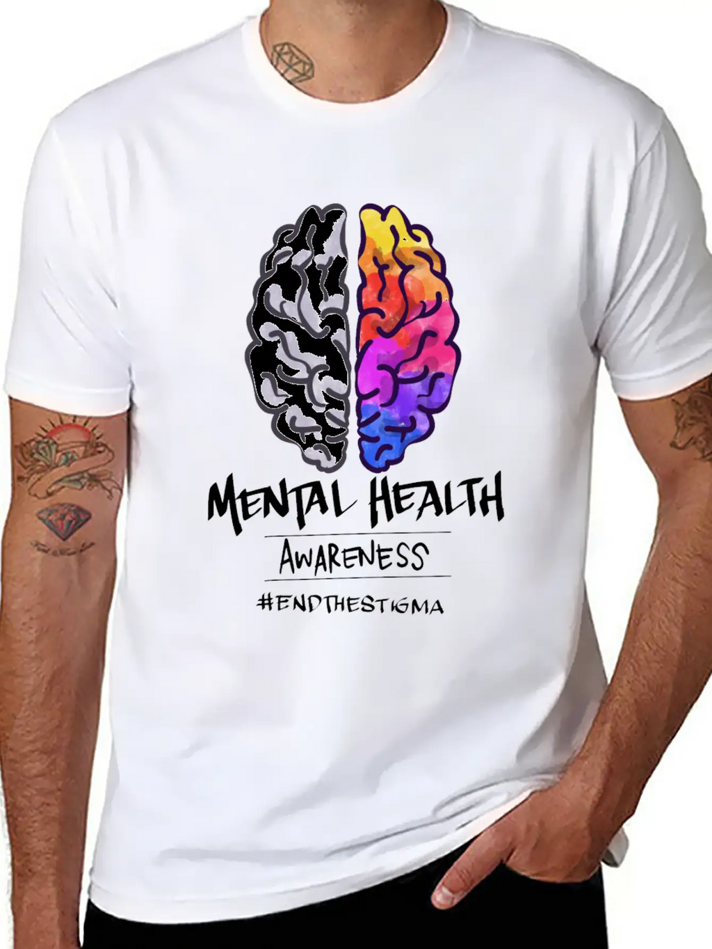 Mental Health Matters Awareness End The Stigma Relaxed Everyday Tee – Lightweight And Durable Cotton
