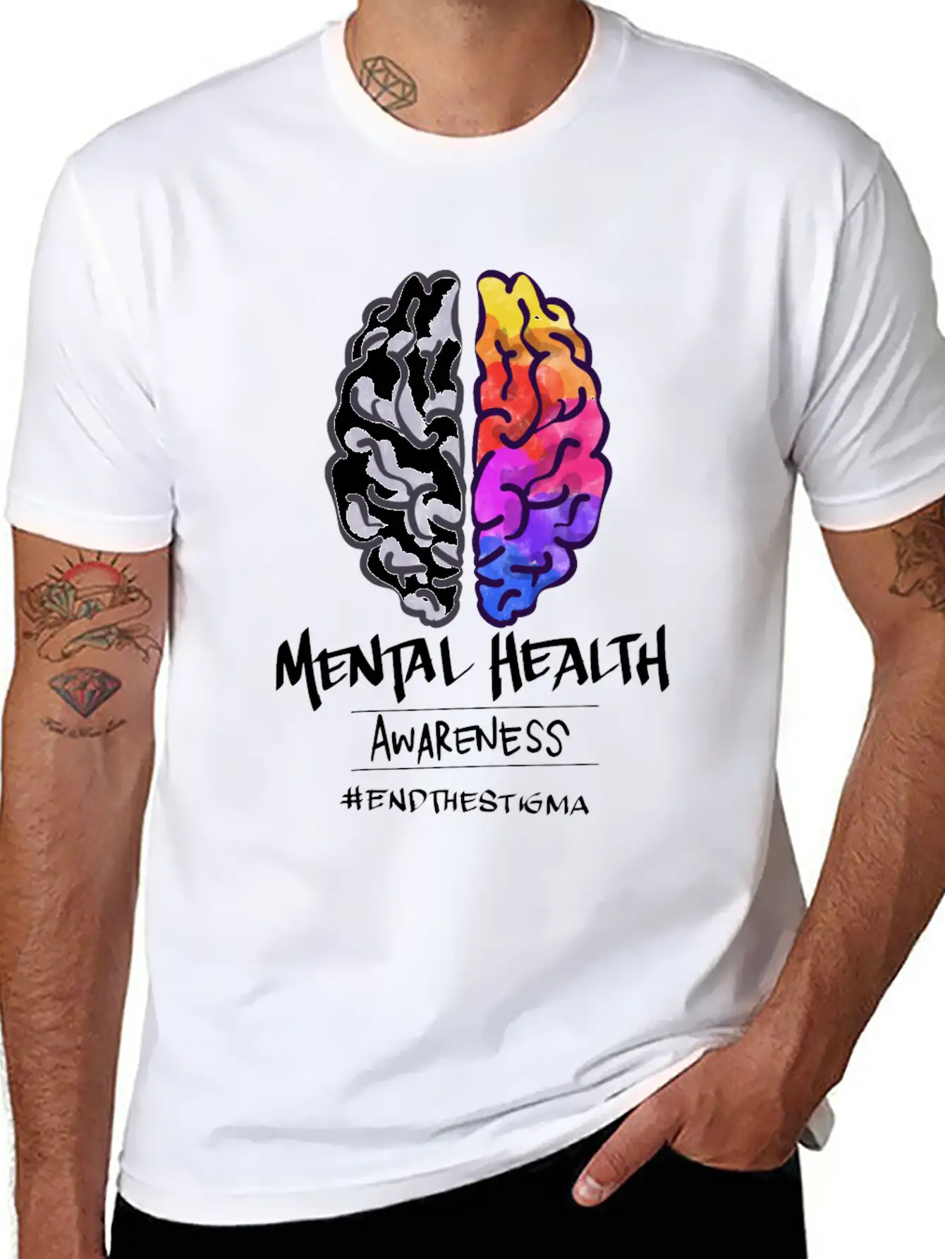 Mental Health Matters Awareness End The Stigma Relaxed Everyday Tee – Lightweight And Durable Cotton