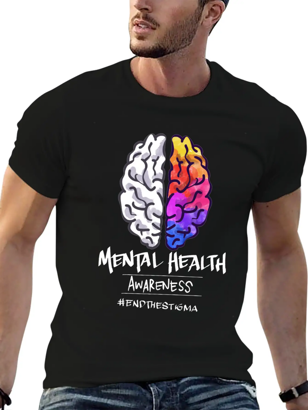 Mental Health Matters Awareness End The Stigma Relaxed Everyday Tee – Lightweight And Durable Cotton