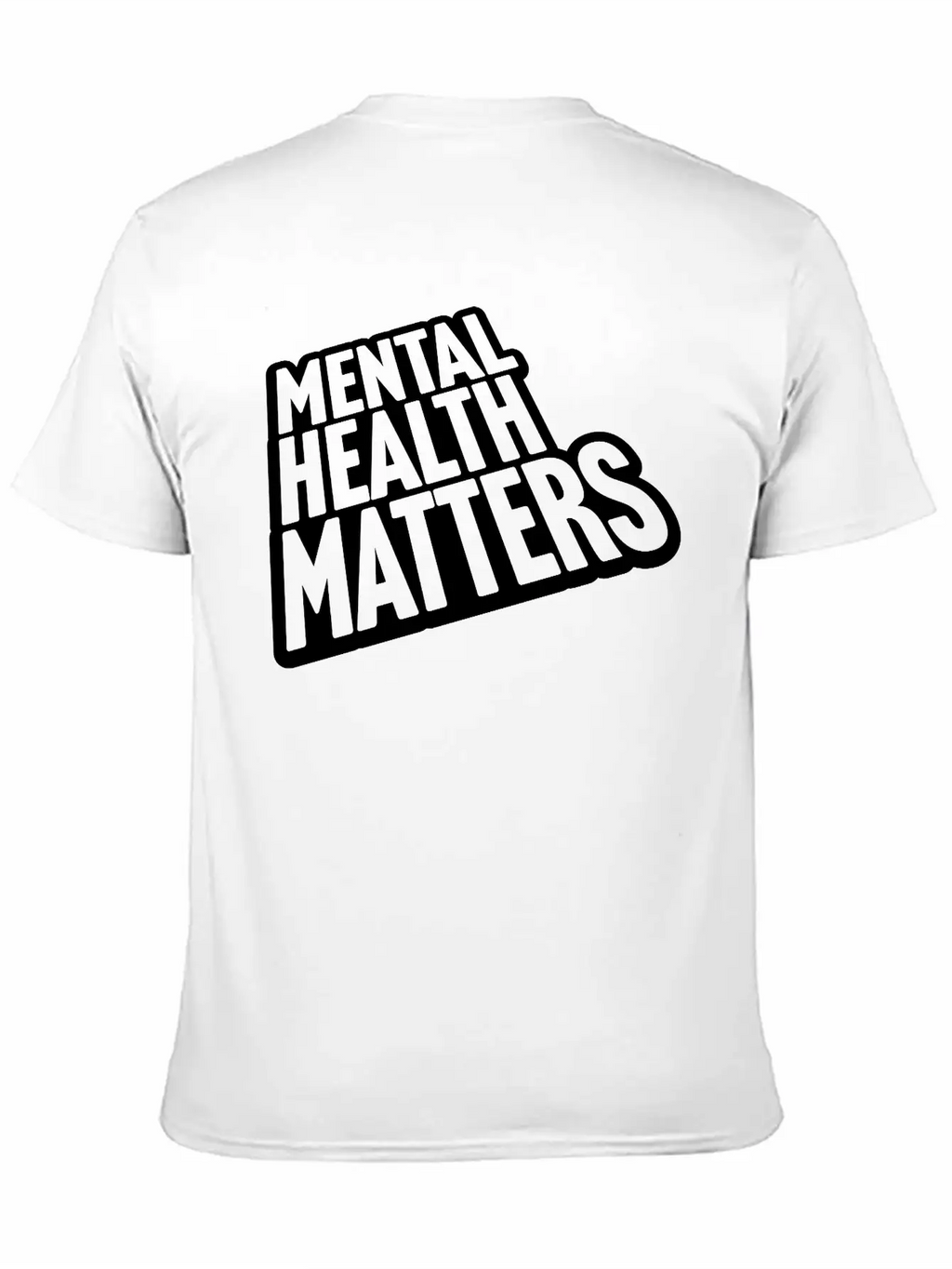 Mental Health Matters Quote Basic Graphic T-Shirt – Daily Comfort In Soft Cotton