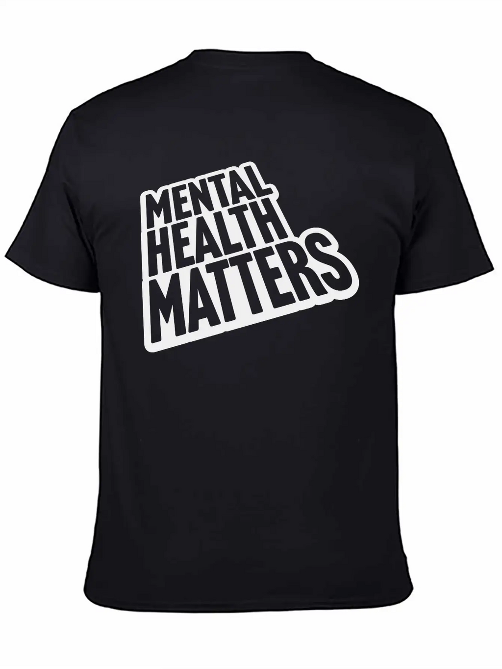 Mental Health Matters Quote Basic Graphic T-Shirt – Daily Comfort In Soft Cotton