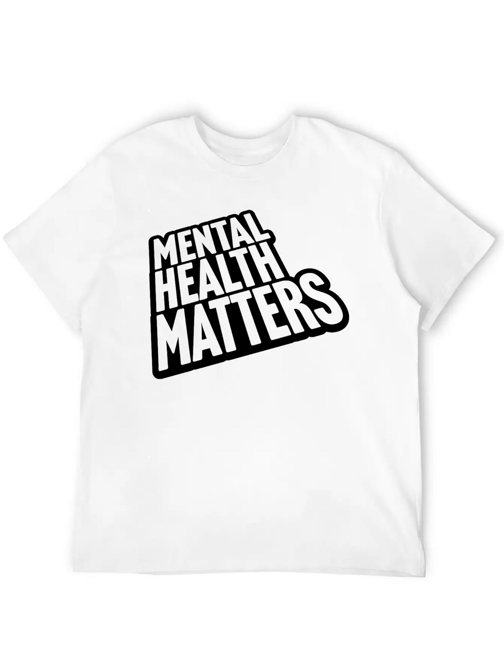 Mental Health Matters Quote Basic Graphic T-Shirt – Daily Comfort In Soft Cotton