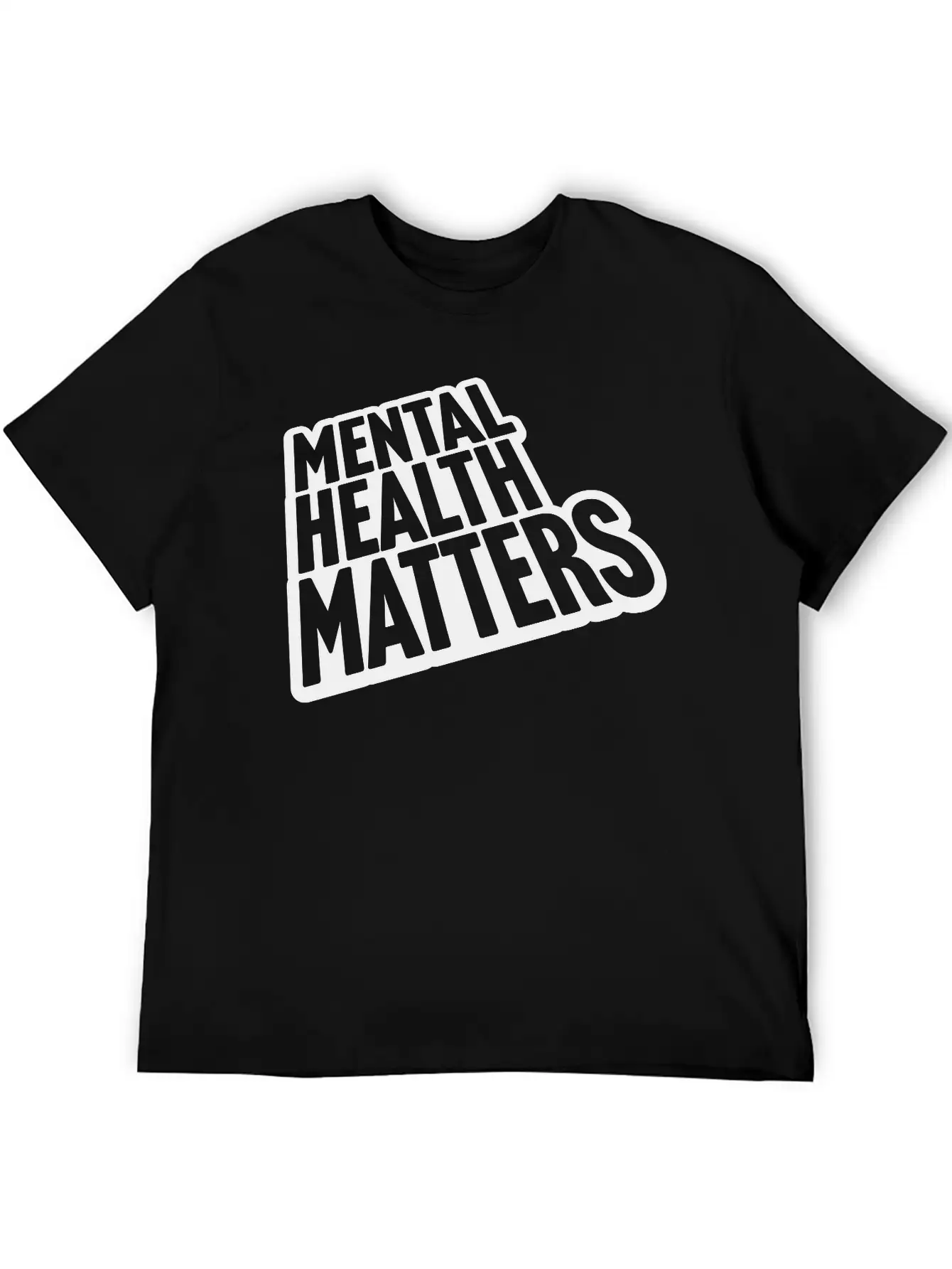 Mental Health Matters Quote Basic Graphic T-Shirt – Daily Comfort In Soft Cotton