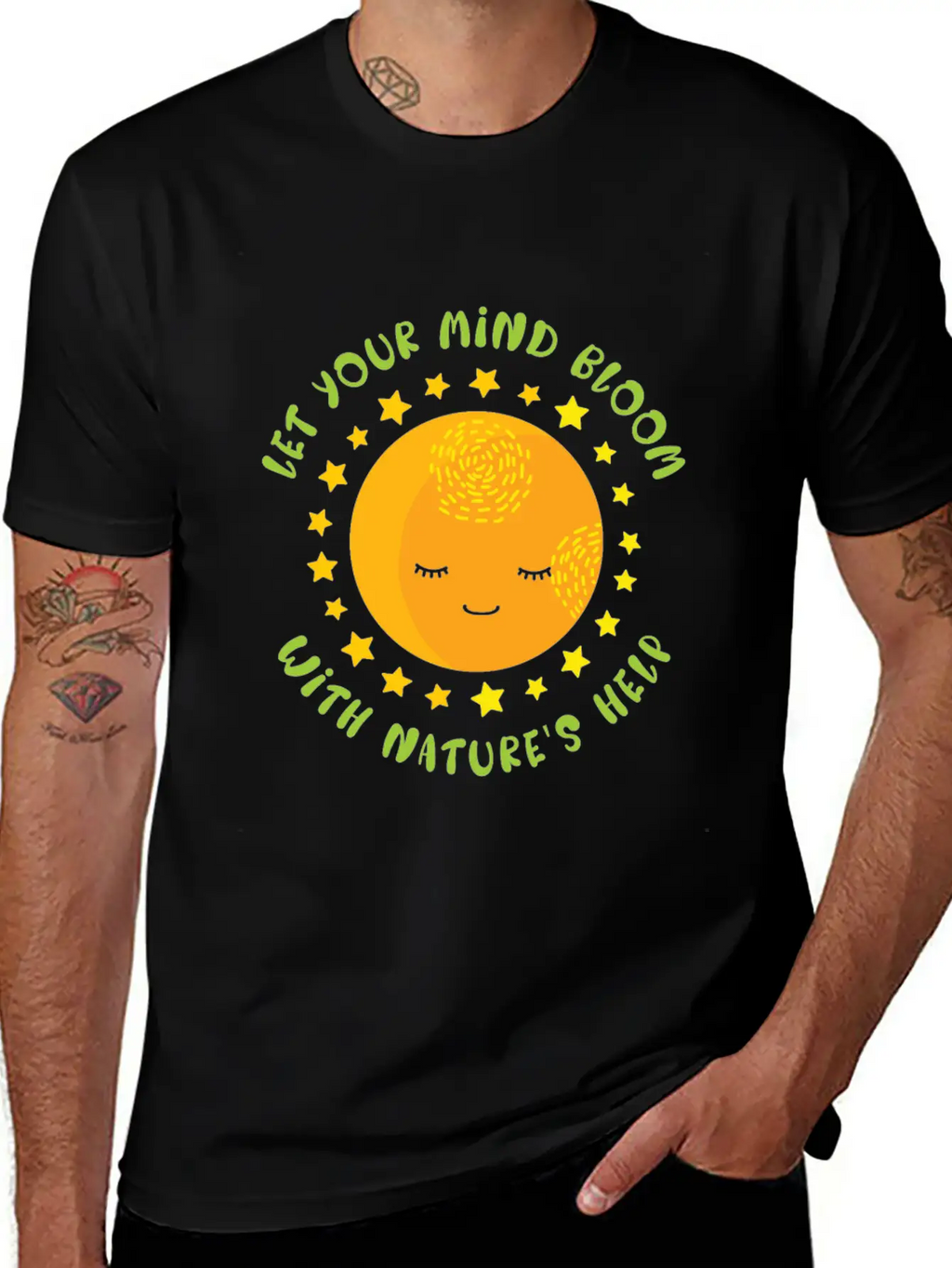 Mental Health Nature Environment Health Awareness Basic Graphic T-Shirt – Daily Comfort In Soft Cotton