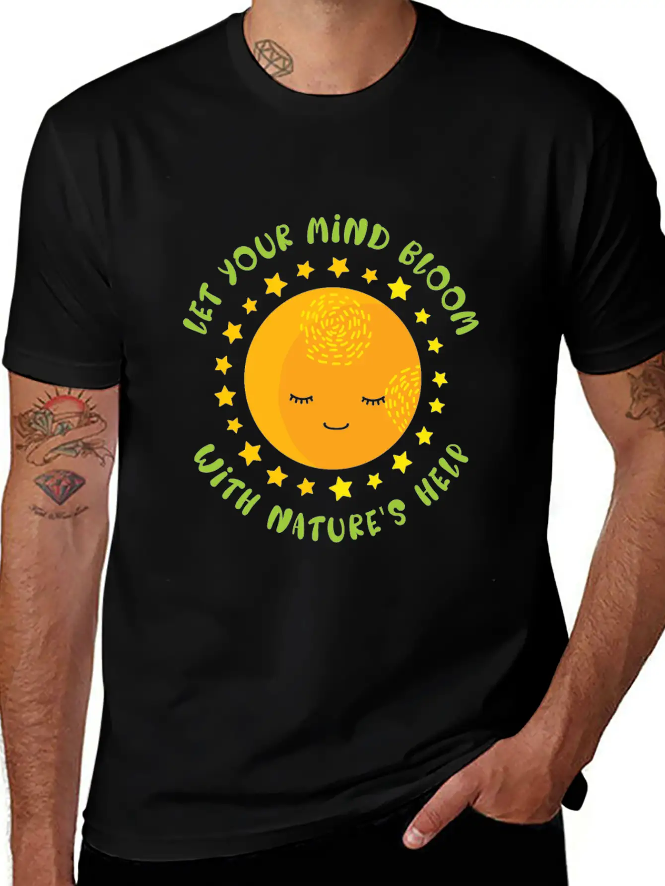 Mental Health Nature Environment Health Awareness Basic Graphic T-Shirt – Daily Comfort In Soft Cotton
