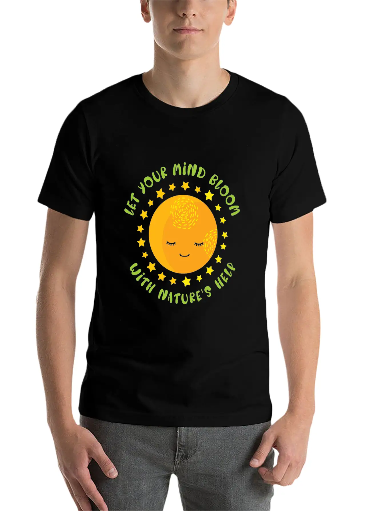 Mental Health Nature Environment Health Awareness Basic Graphic T-Shirt – Daily Comfort In Soft Cotton