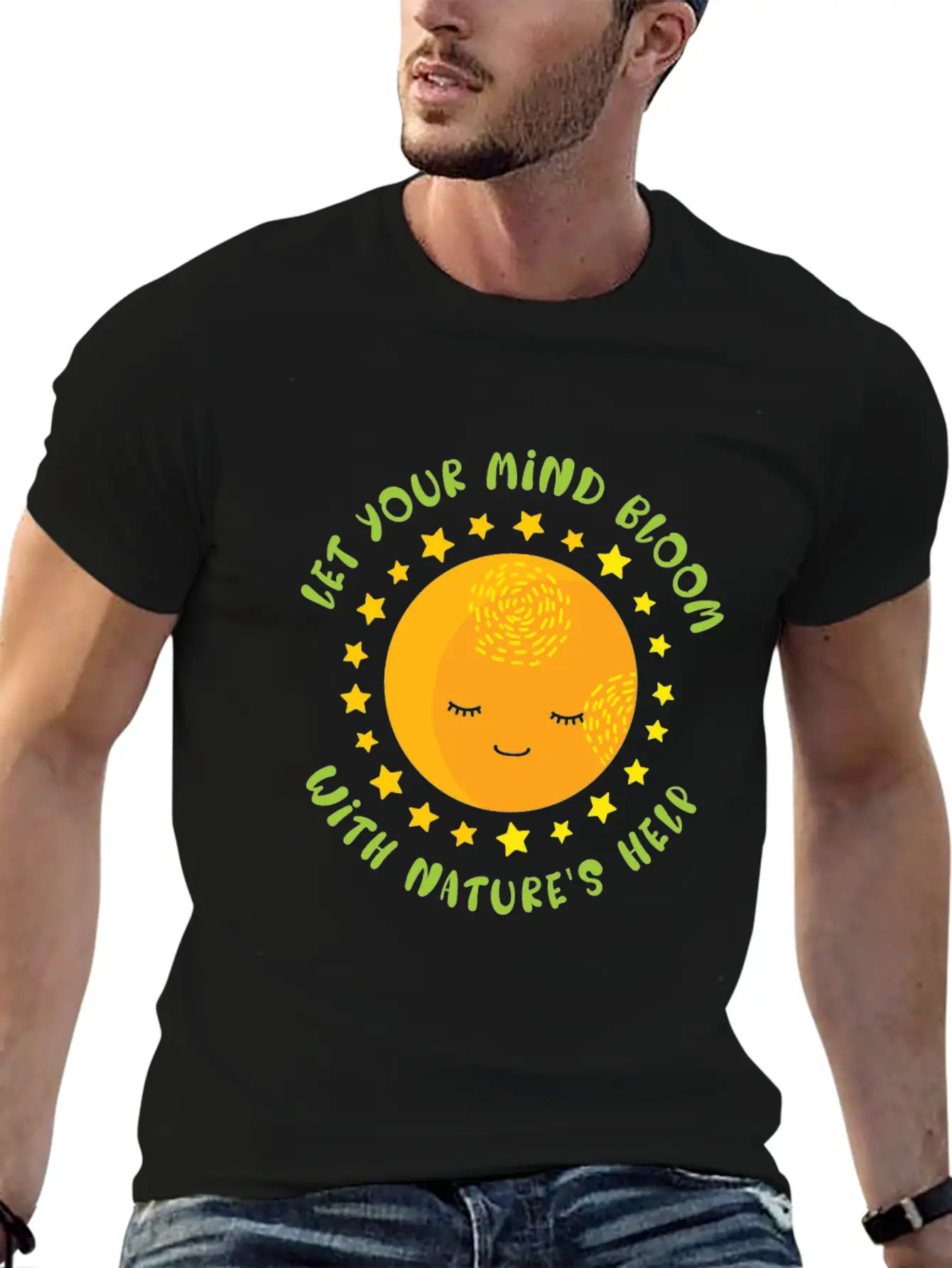 Mental Health Nature Environment Health Awareness Basic Graphic T-Shirt – Daily Comfort In Soft Cotton