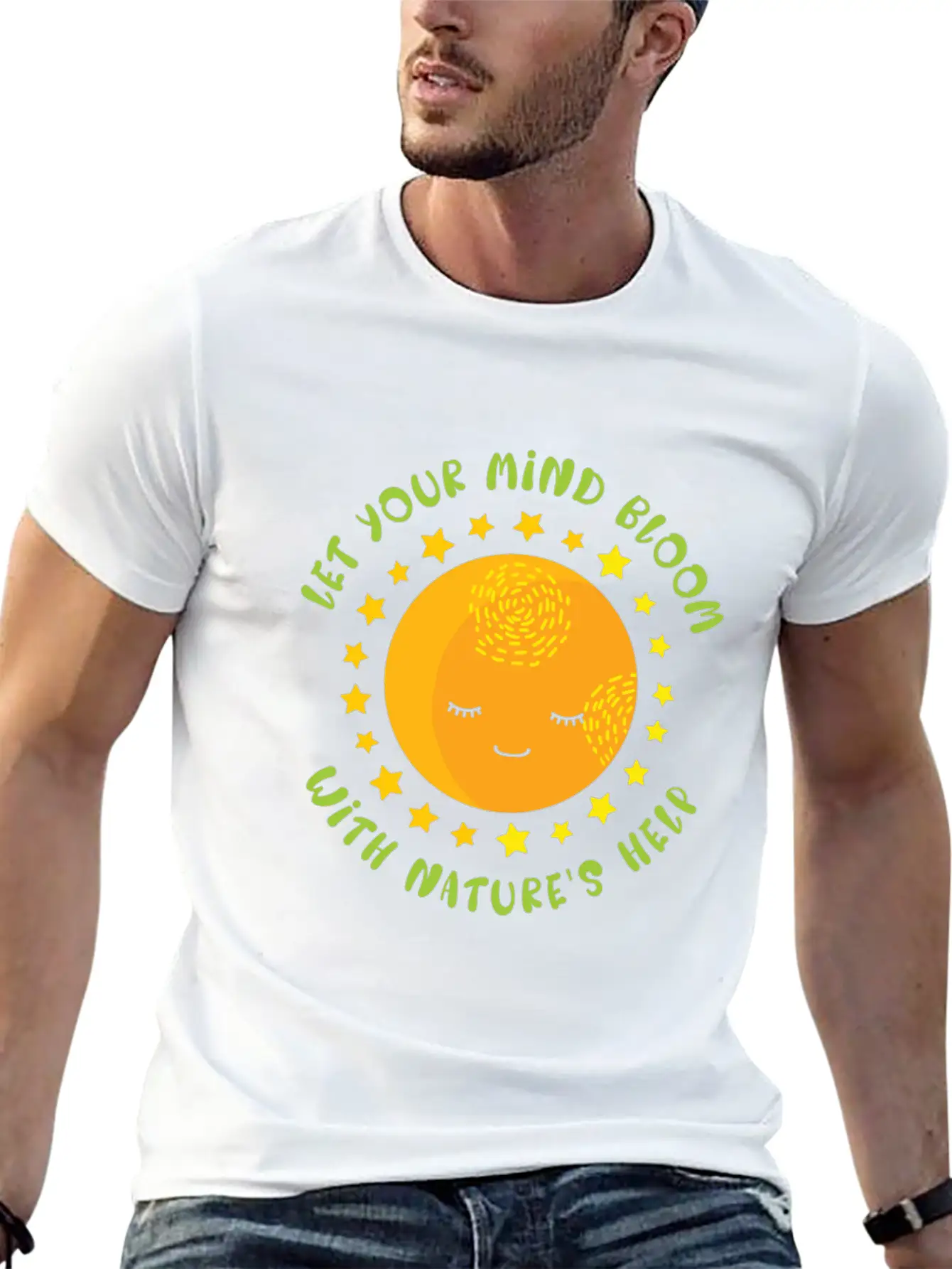 Mental Health Nature Environment Health Awareness Basic Graphic T-Shirt – Daily Comfort In Soft Cotton
