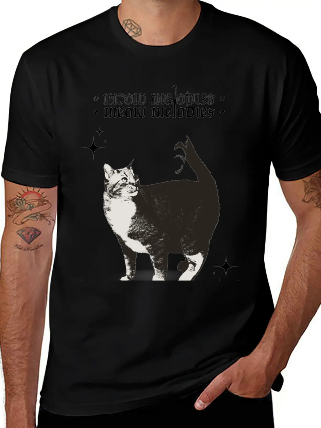 Meow Melodies Classic Cotton Tee – Unisex Comfort For Any Season
