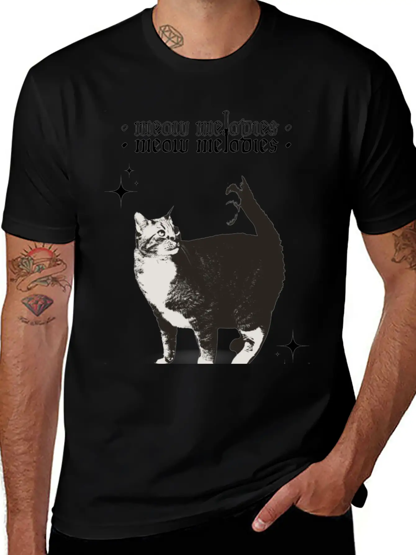 Meow Melodies Classic Cotton Tee – Unisex Comfort For Any Season