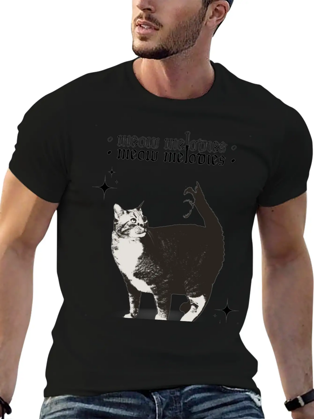 Meow Melodies Classic Cotton Tee – Unisex Comfort For Any Season