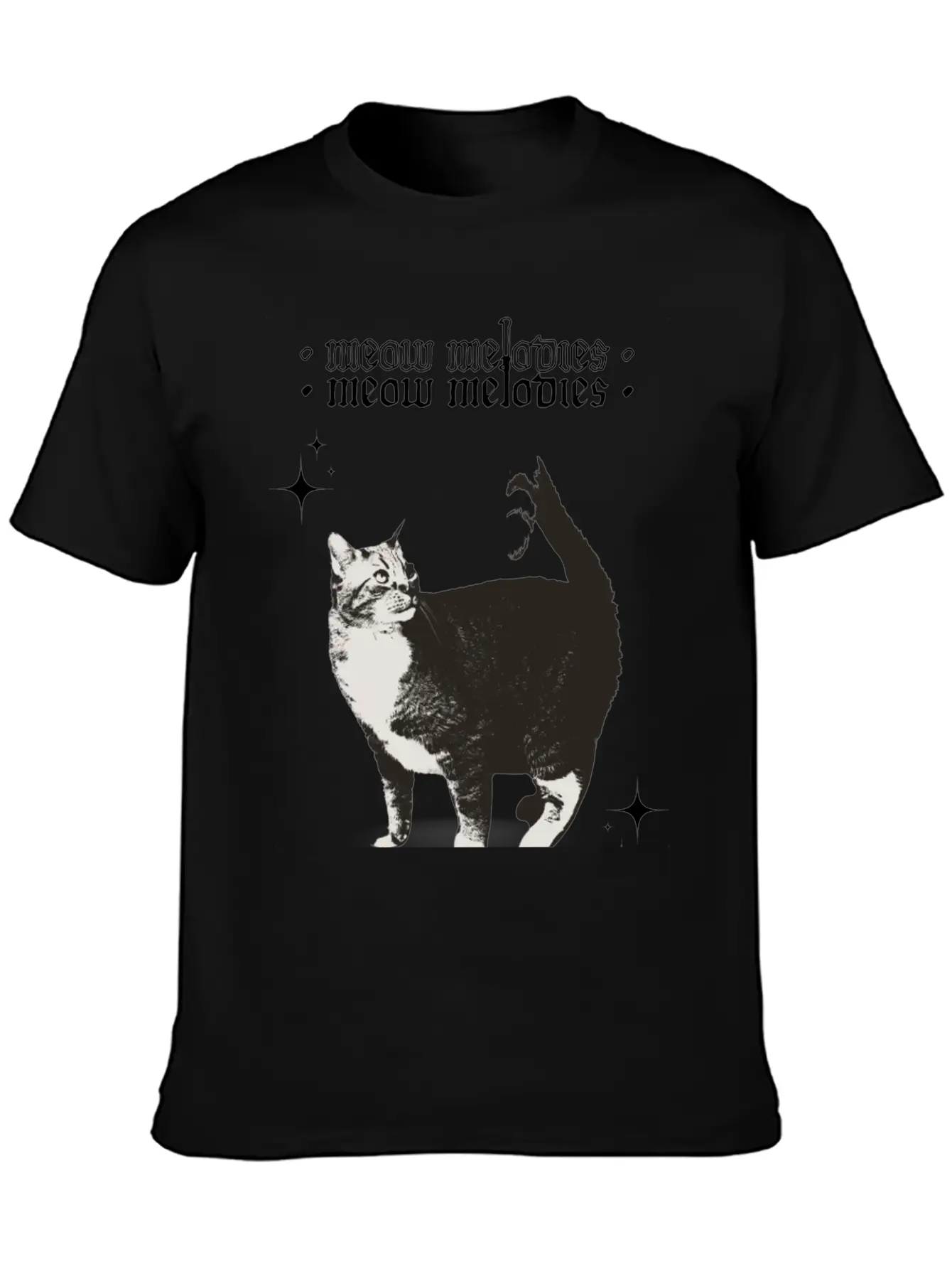 Meow Melodies Classic Cotton Tee – Unisex Comfort For Any Season