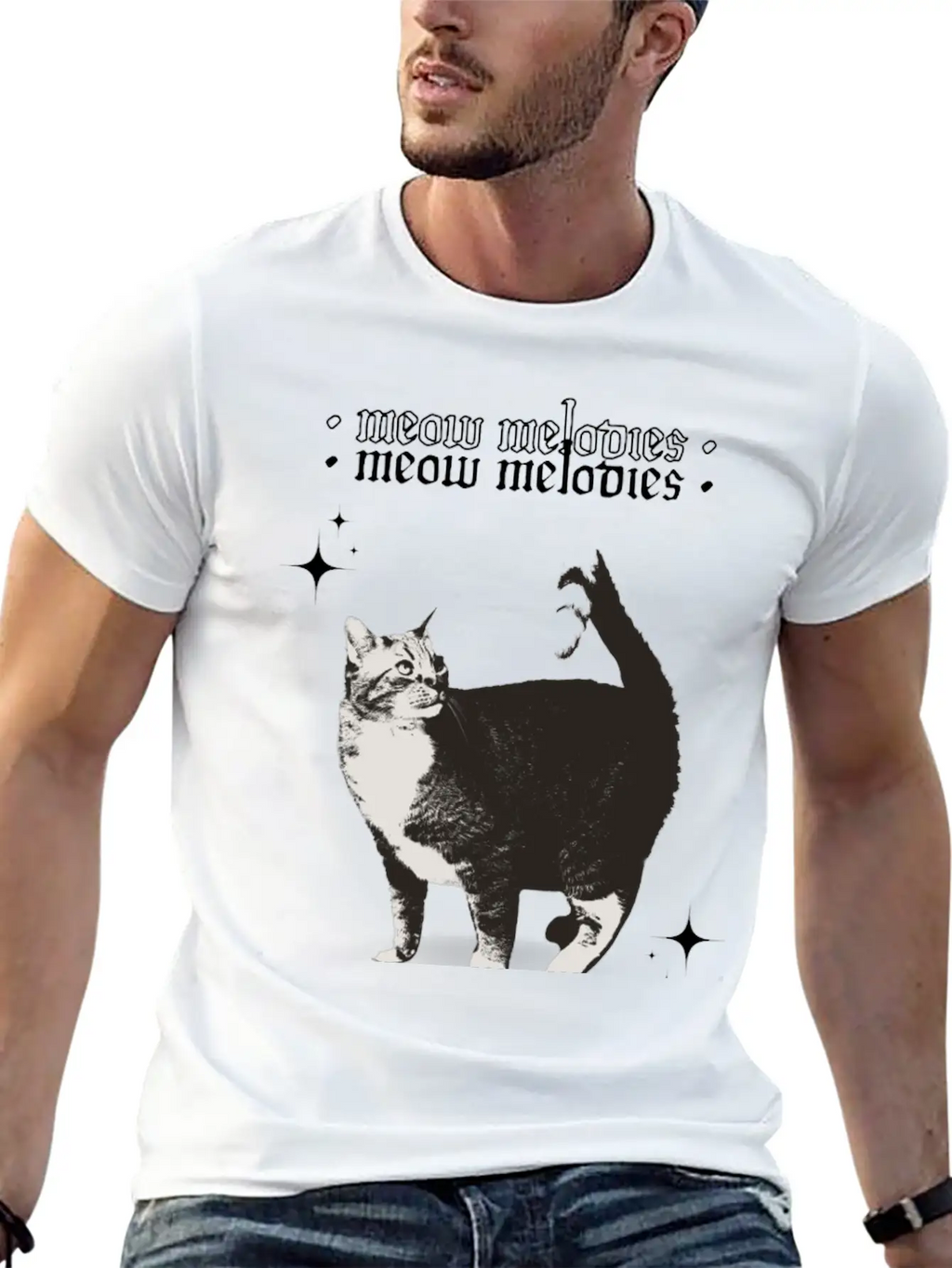 Meow Melodies Classic Cotton Tee – Unisex Comfort For Any Season
