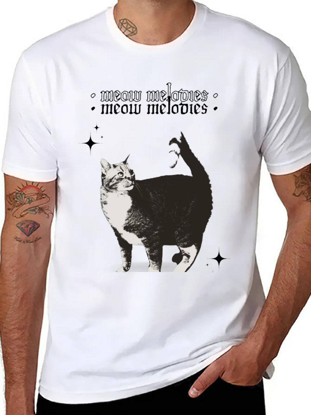 Meow Melodies Classic Cotton Tee – Unisex Comfort For Any Season