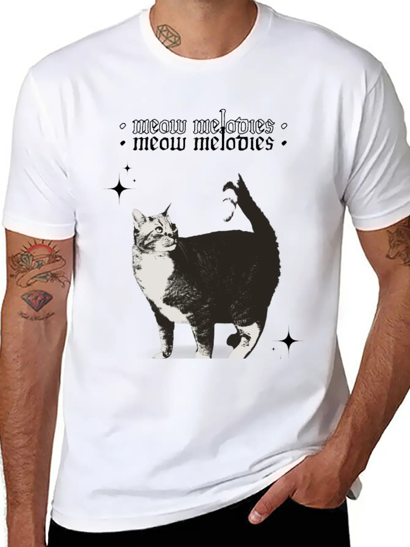 Meow Melodies Classic Cotton Tee – Unisex Comfort For Any Season