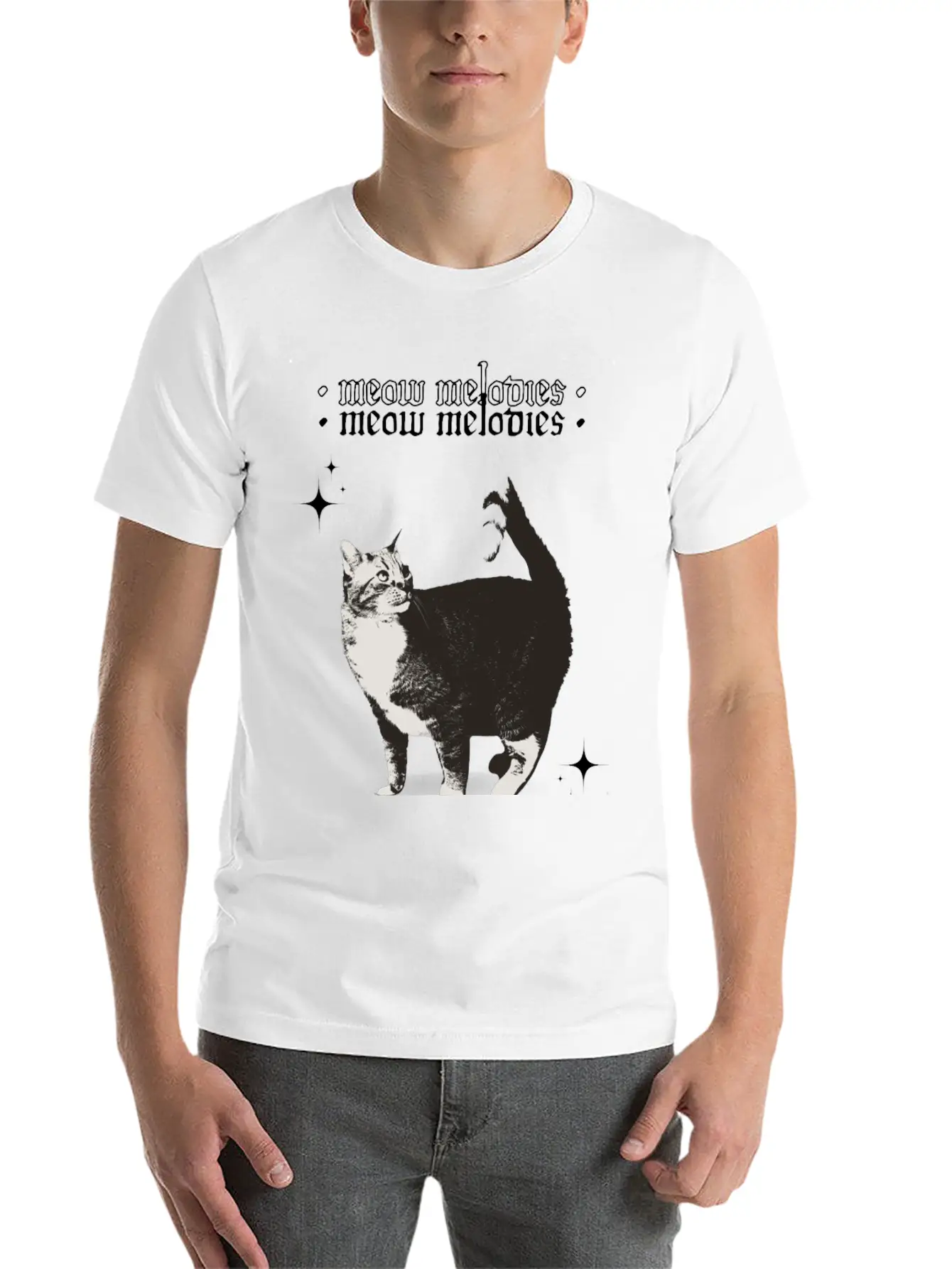 Meow Melodies Classic Cotton Tee – Unisex Comfort For Any Season
