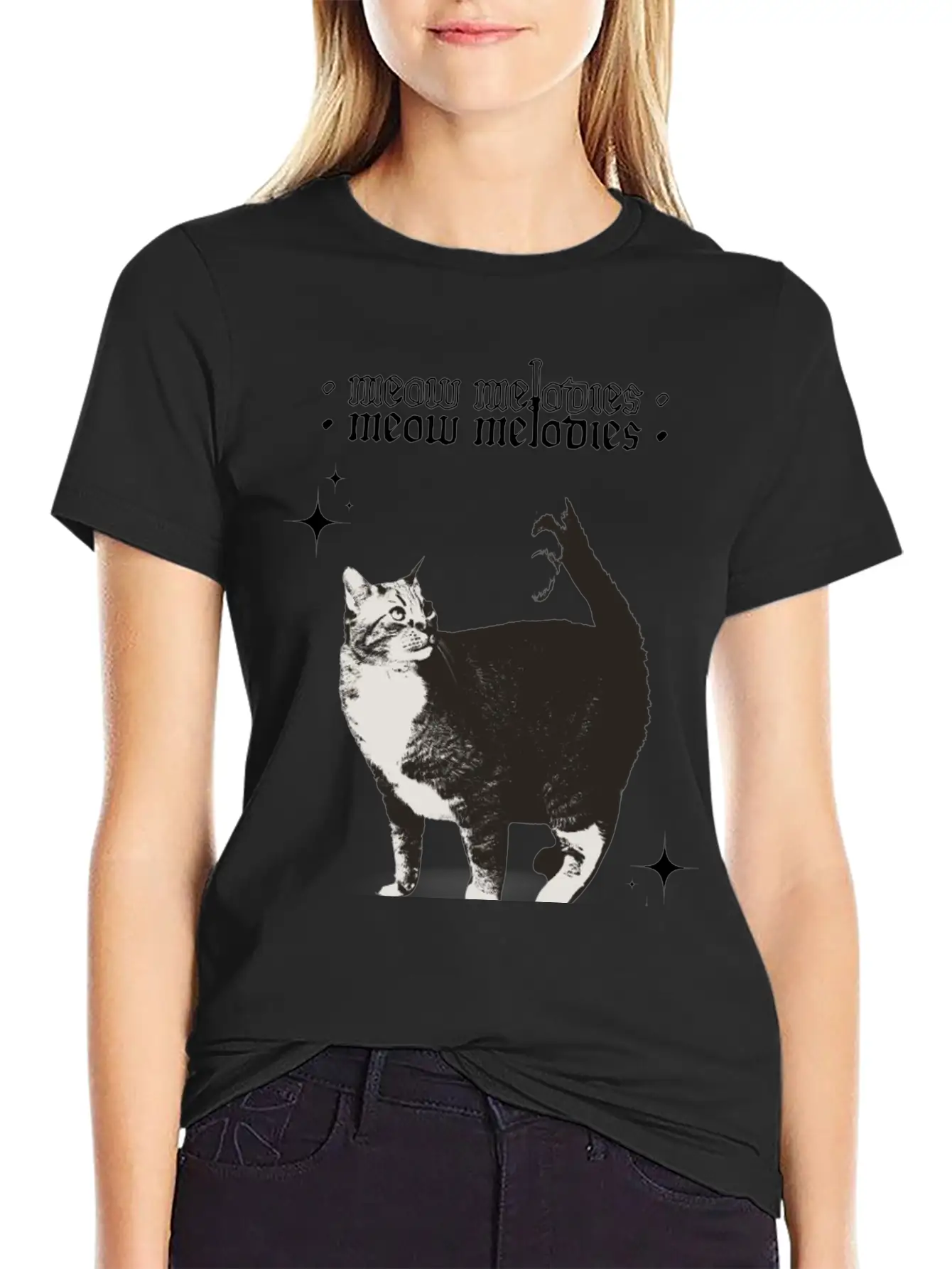 Meow Melodies Classic Cotton Tee – Unisex Comfort For Any Season